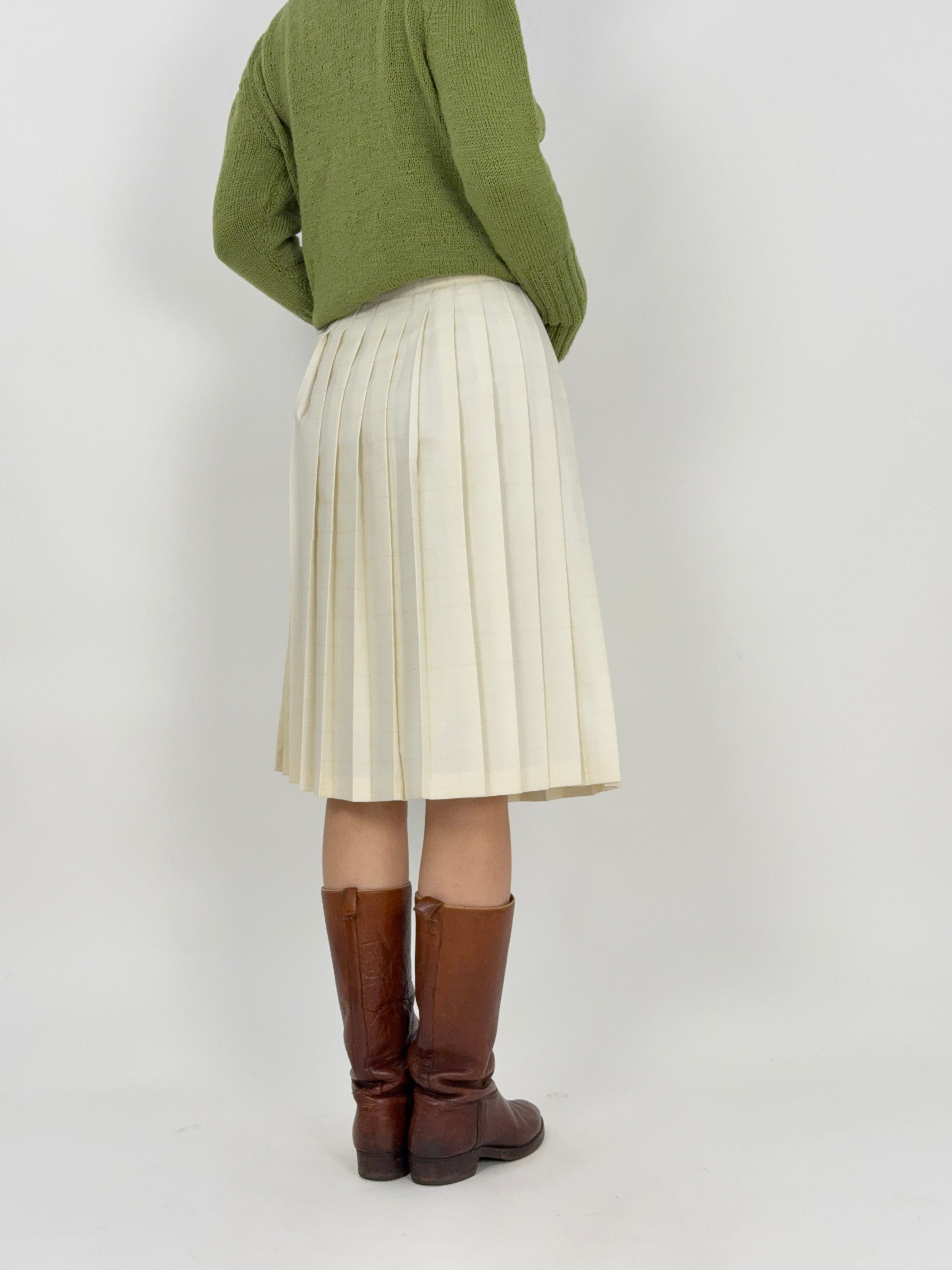 Gonna midi a pieghe anni ’70