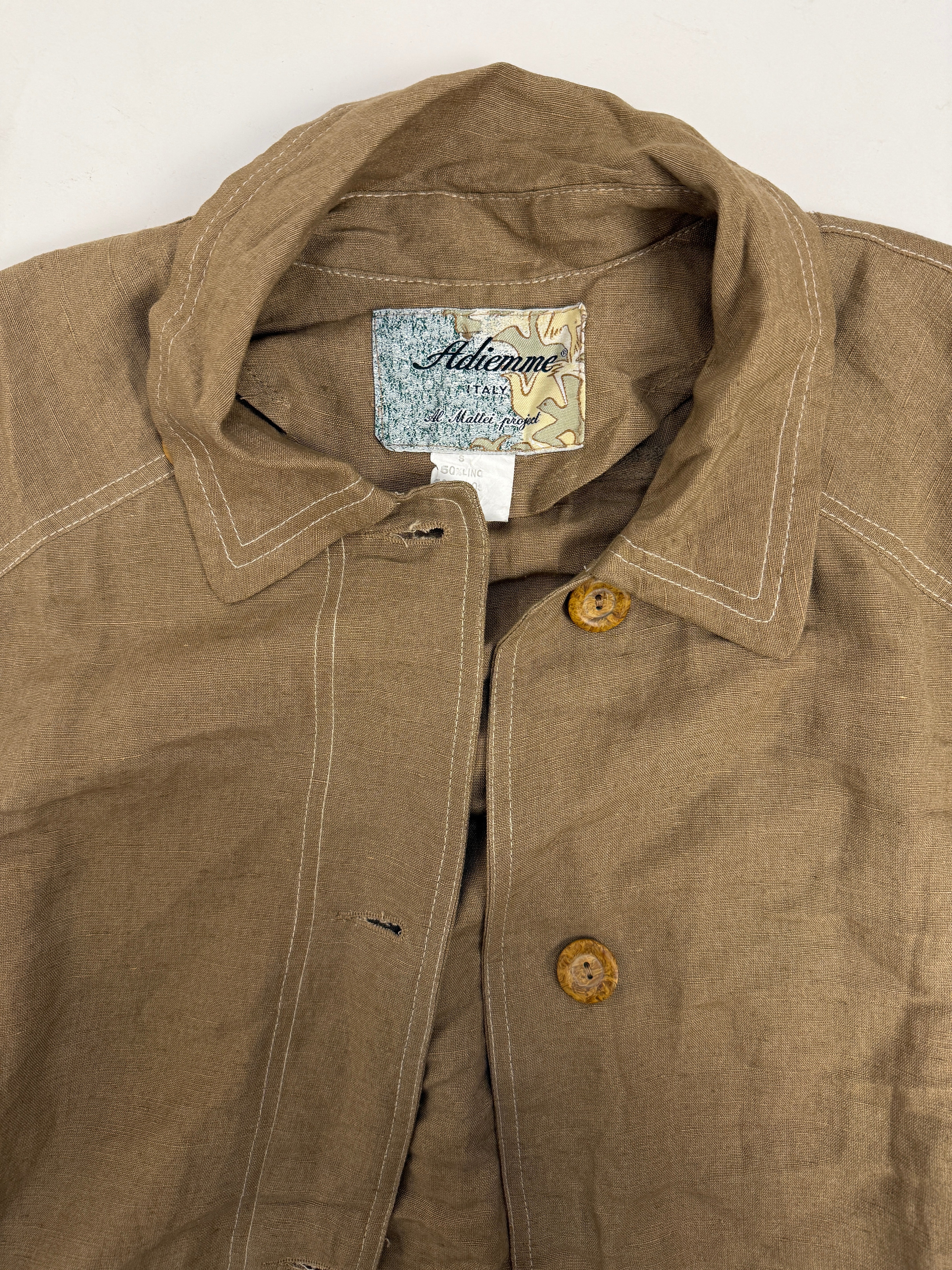 Giacca Sahariana vintage in Lino