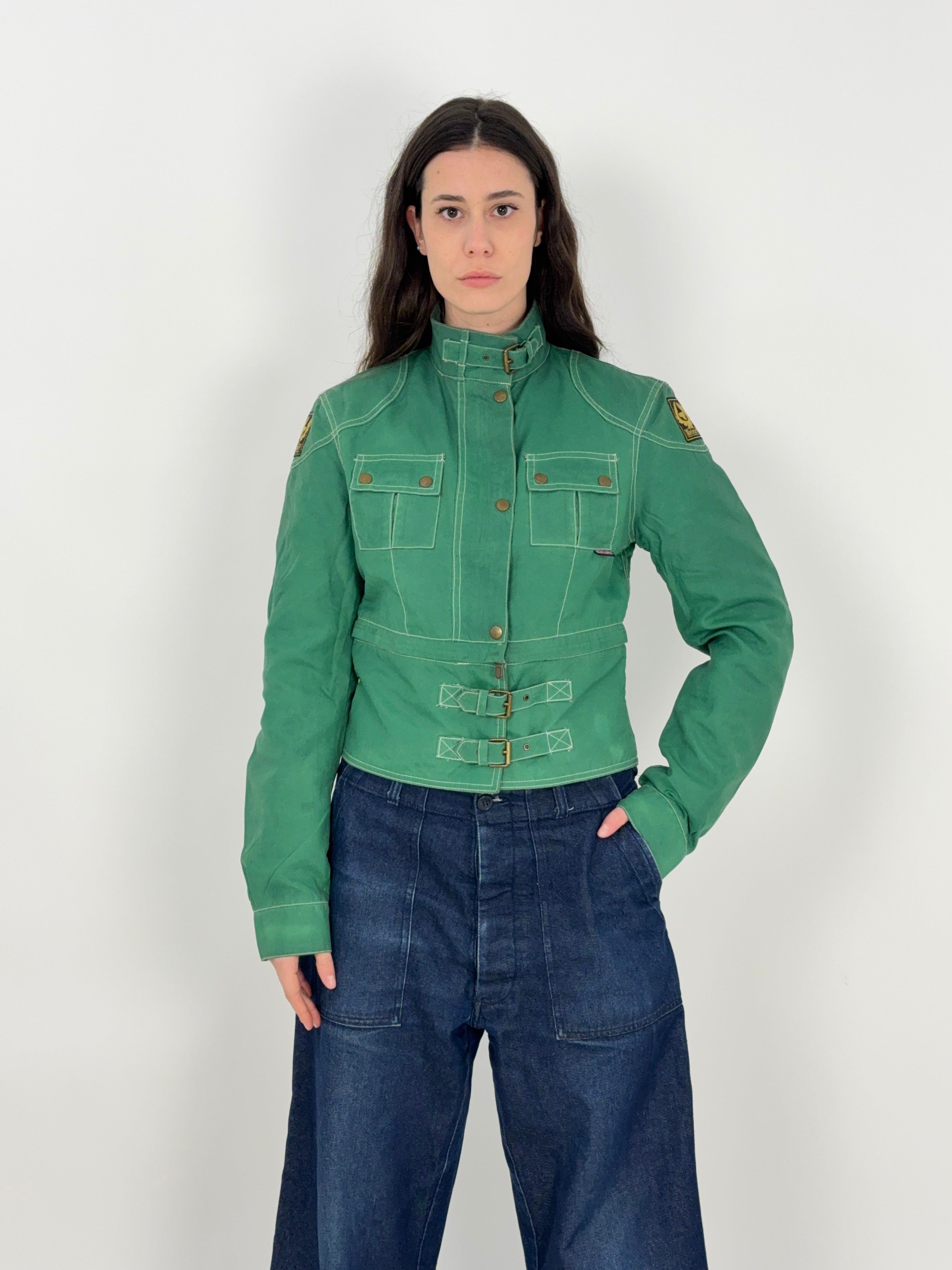 giacca-belstaff-verde-biker-jacket-vintage-donna