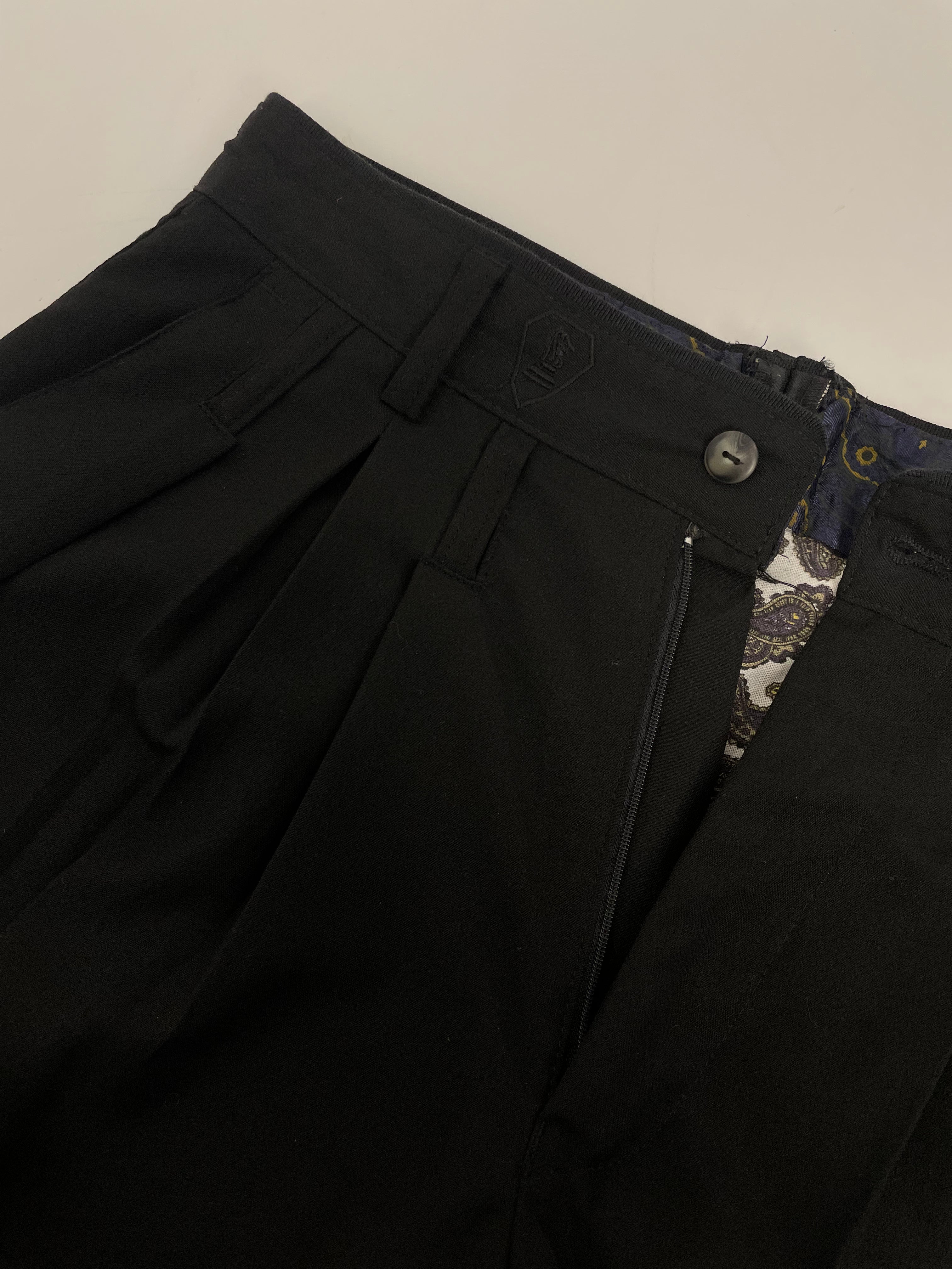 Pantaloni sartoriali vintage in misto viscosa