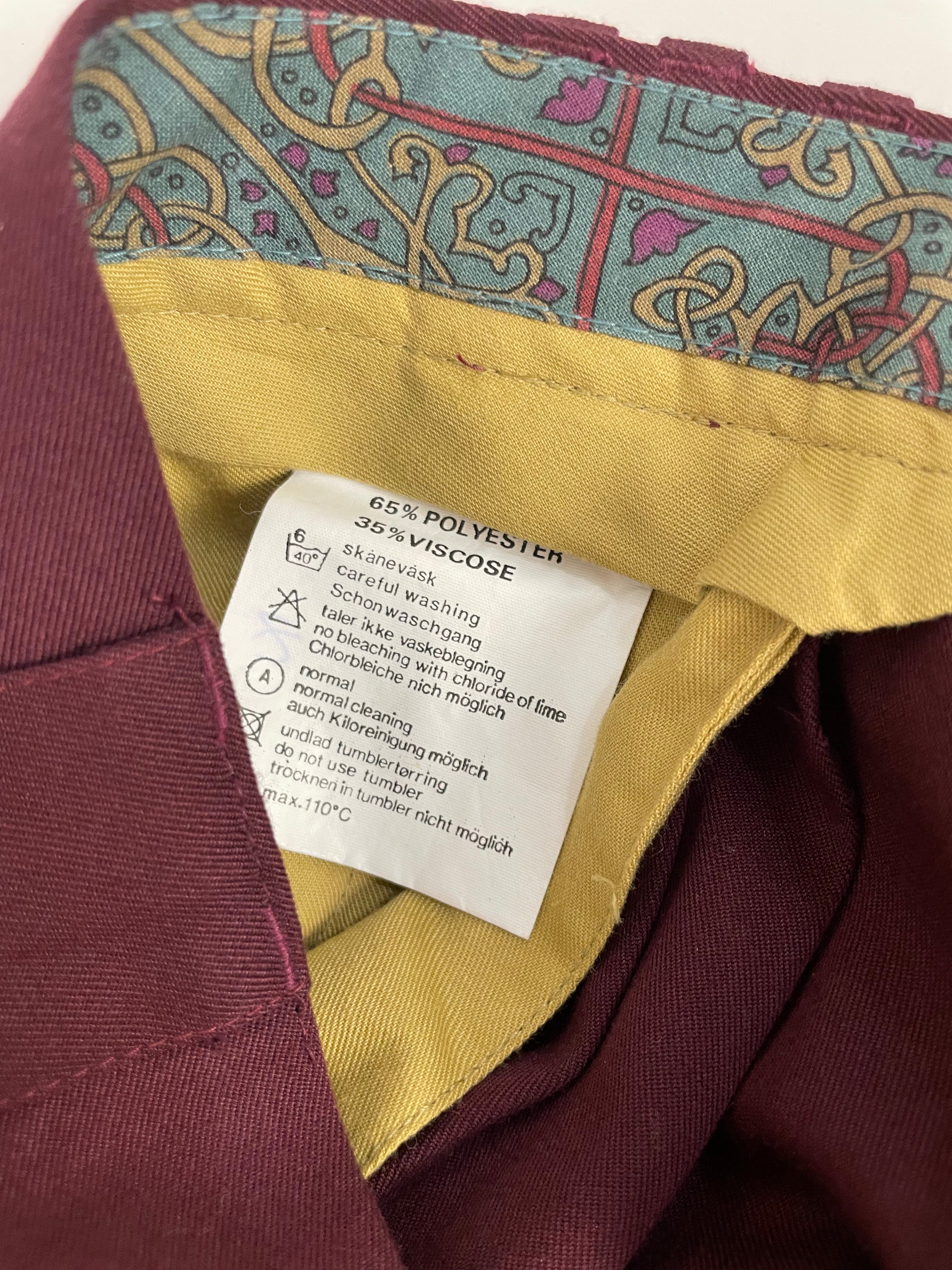 Pantaloni con pence anni '80