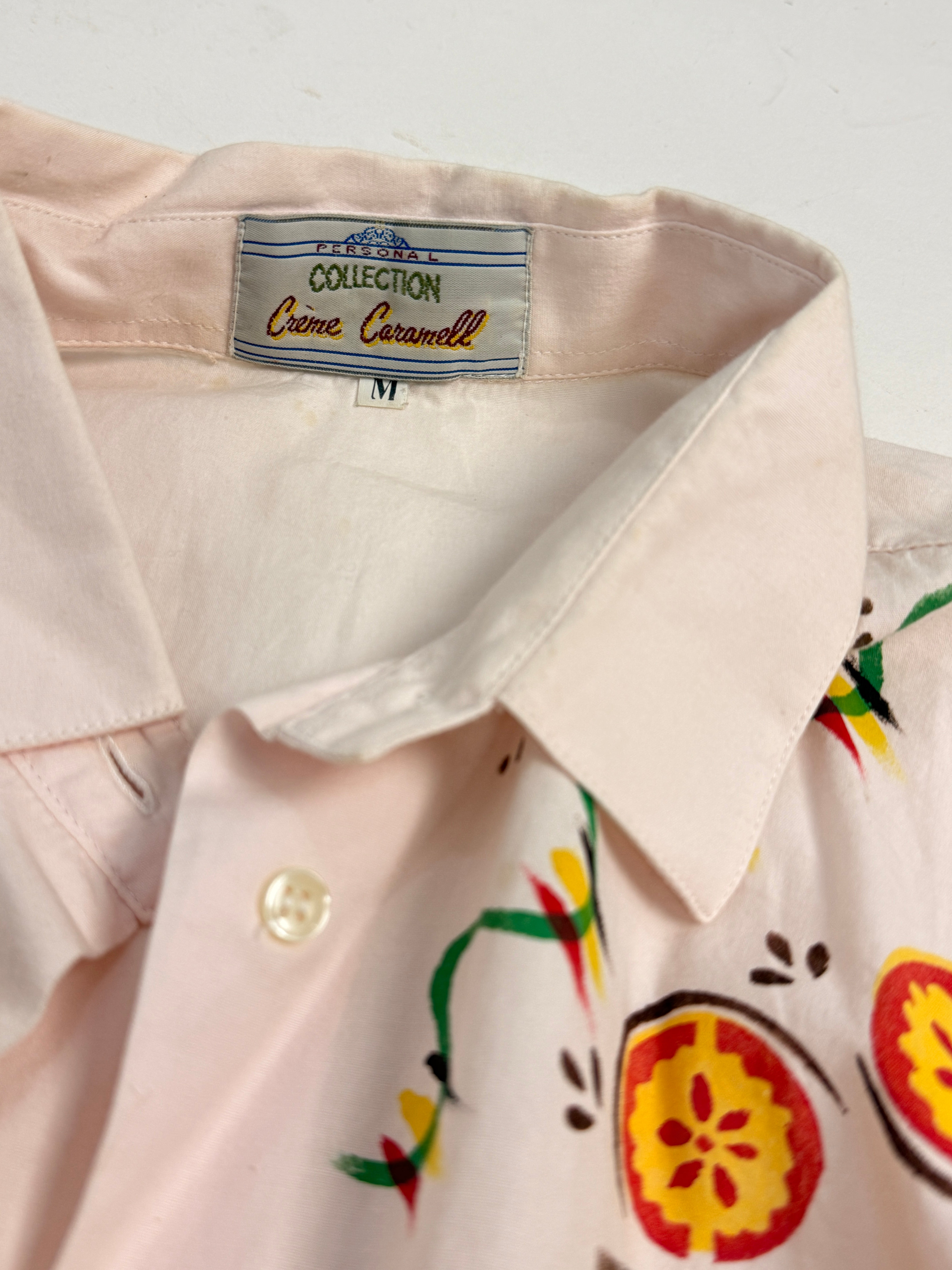 Camicia Crème Caramell - dettaglio etichetta Personal Collection e colletto