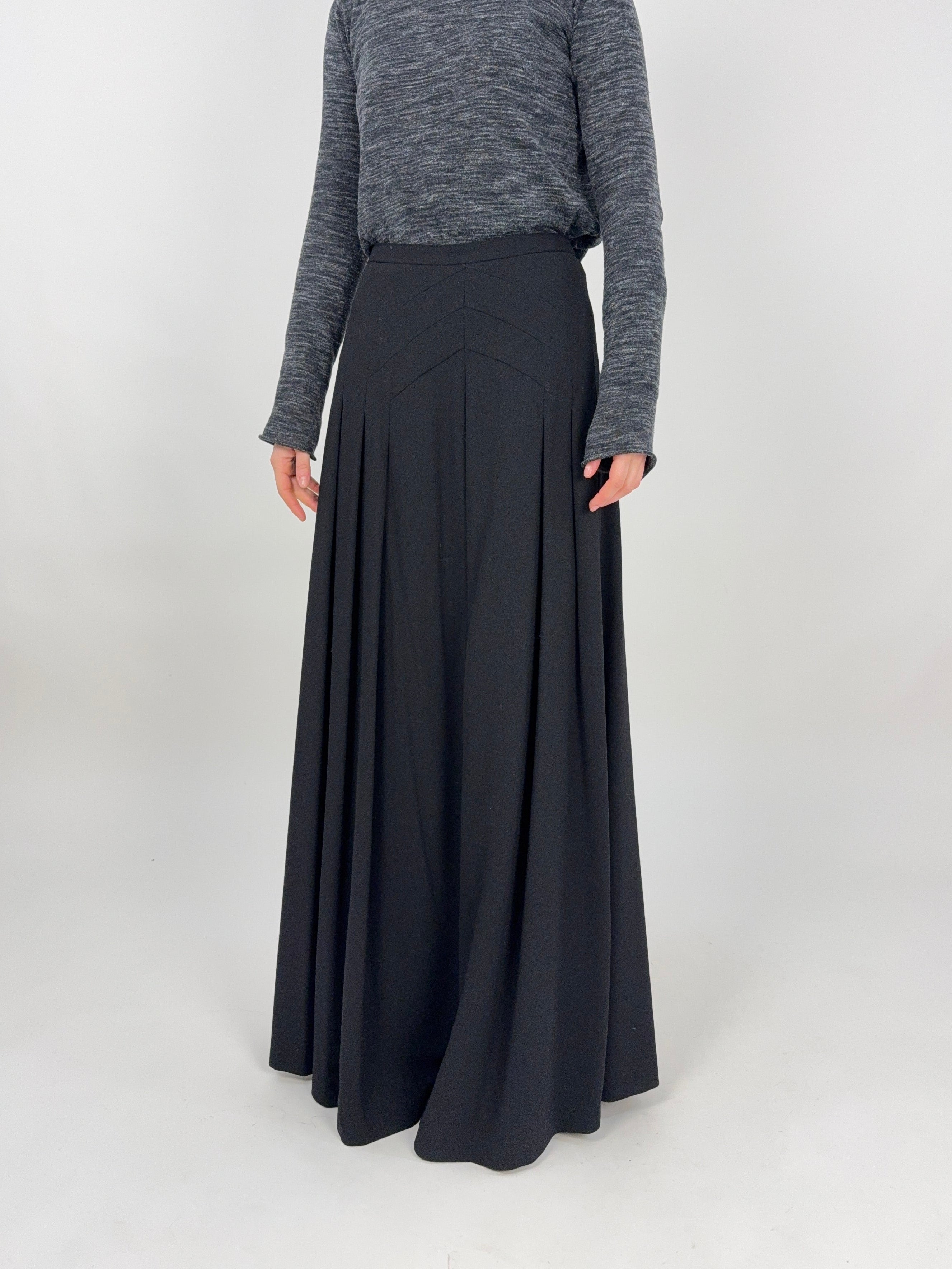 gonna-lunga-sartoriale-vintage-colore-nero