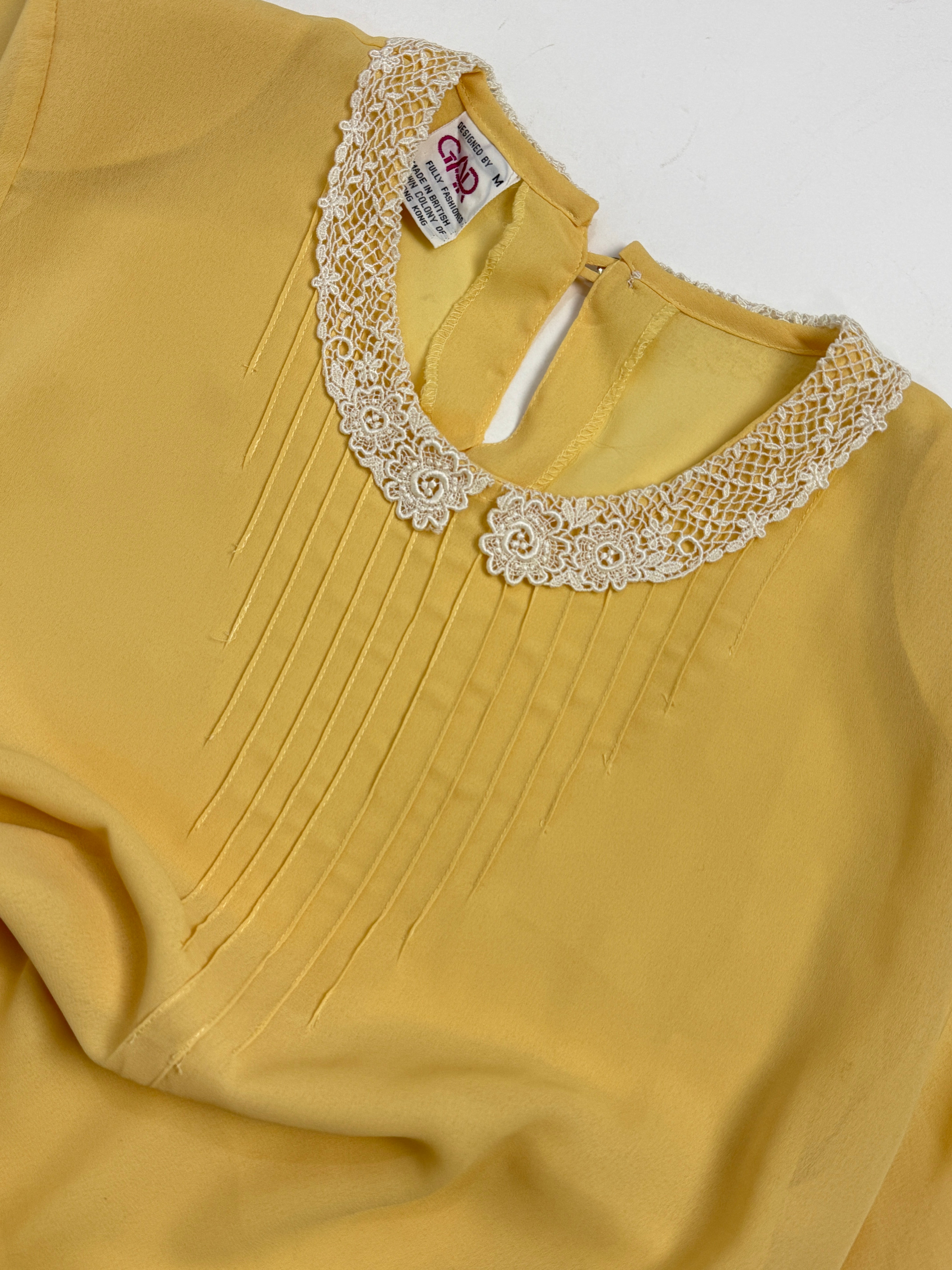 Camicia anni '70 con colletto in pizzo