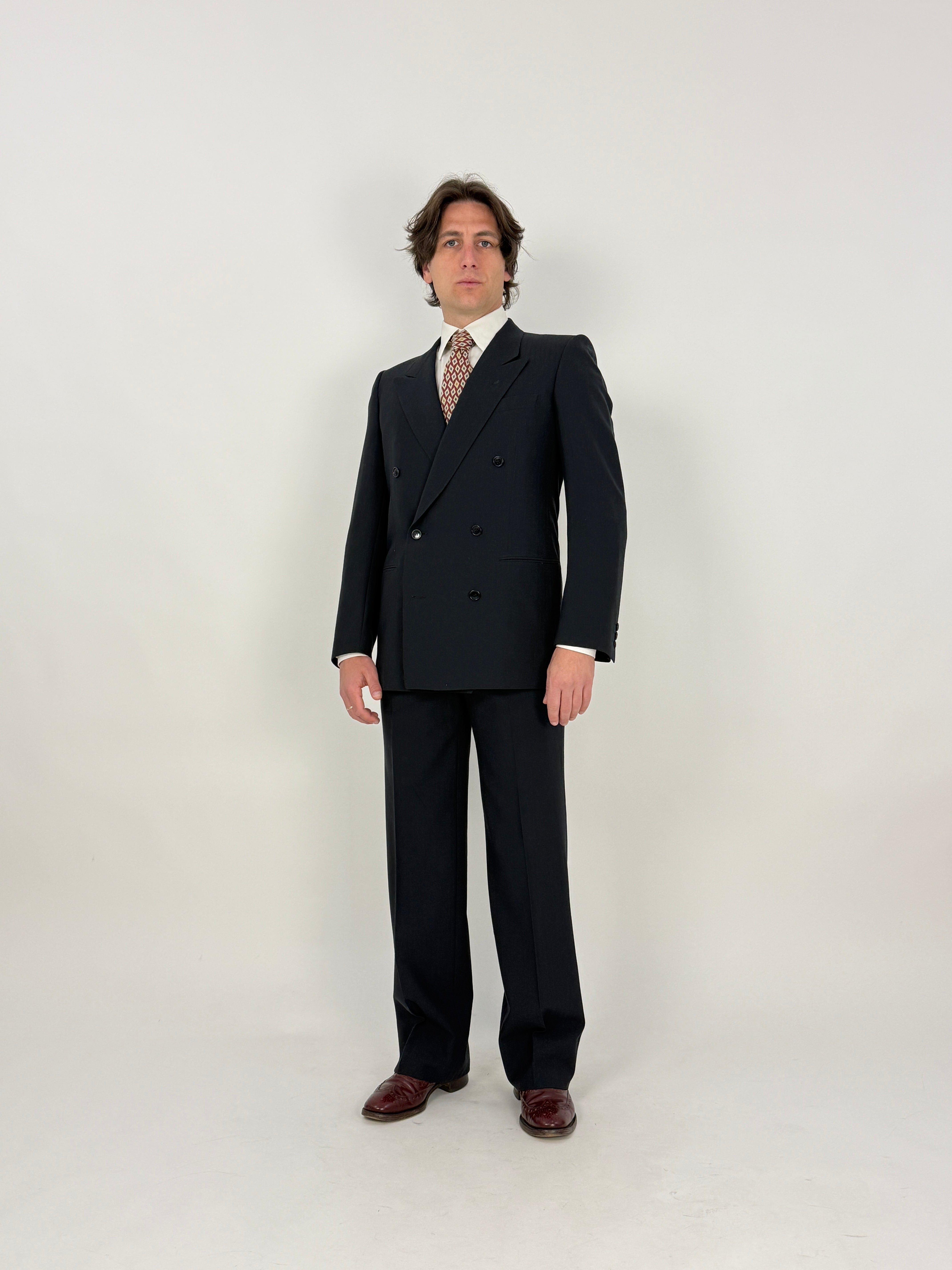 Completo Corneliani in lana gessata