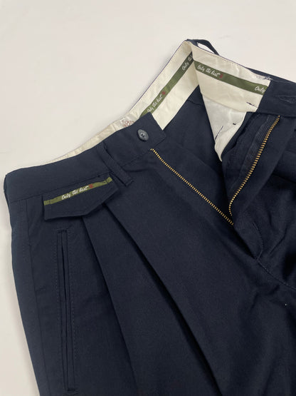 Pantalone con pence in cotone