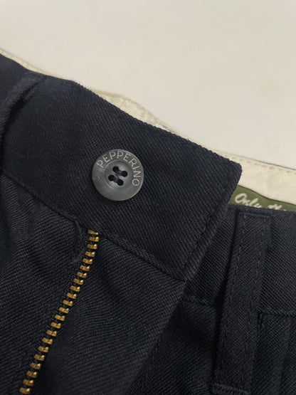 Pantalone con pence in cotone