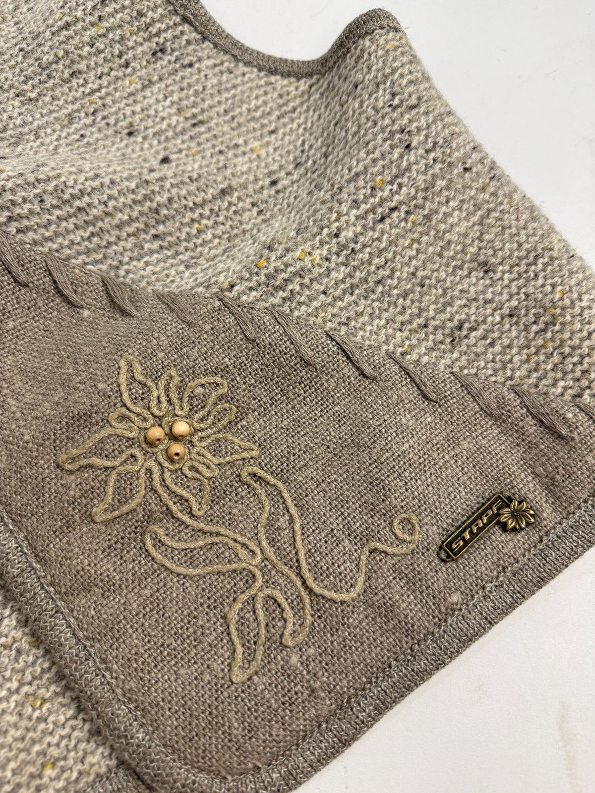 Gilet Vintage Stapf Ricamo Edelweiss - Taglia 40
