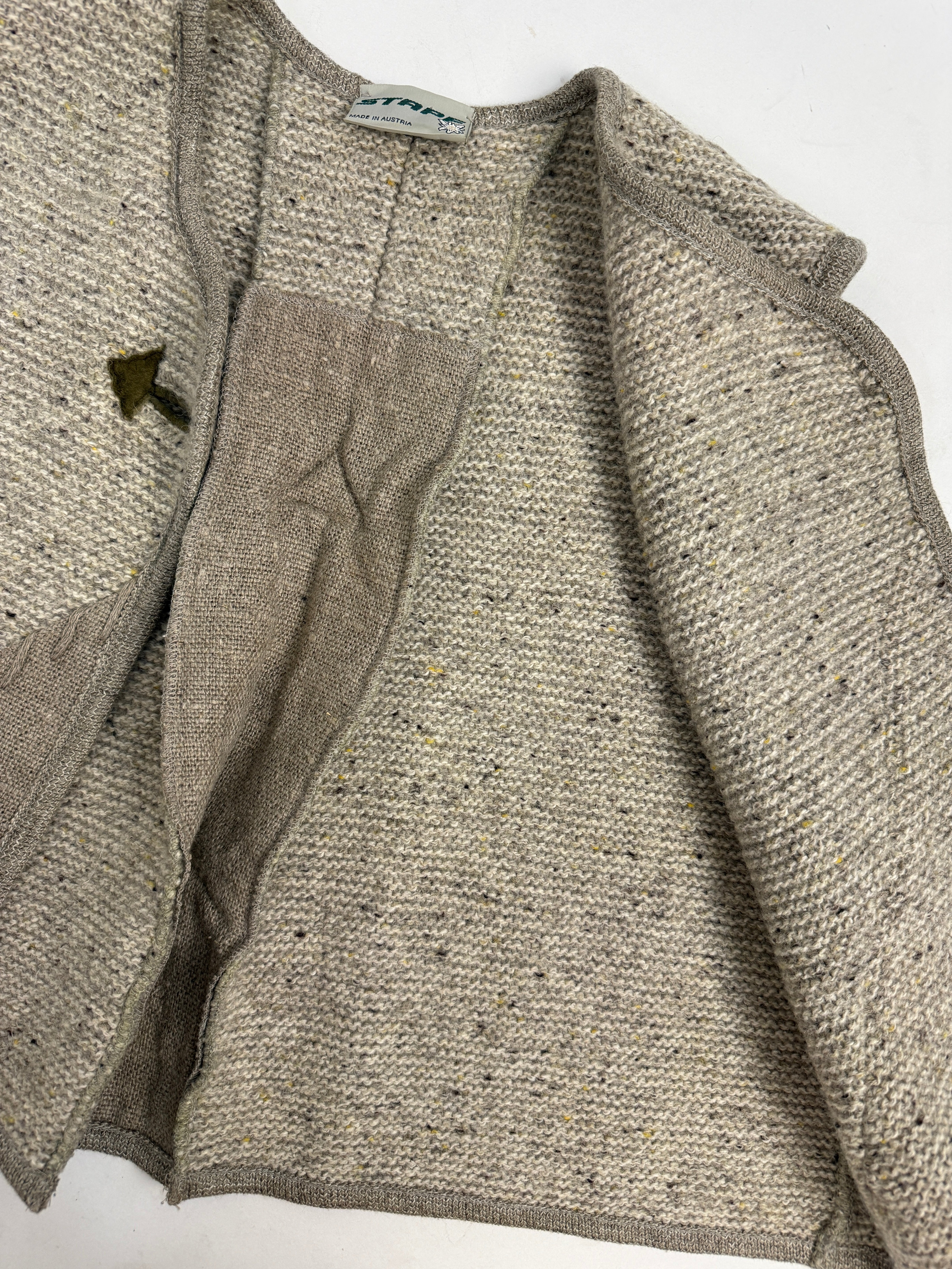 Gilet Vintage Stapf Ricamo Edelweiss - Taglia 40