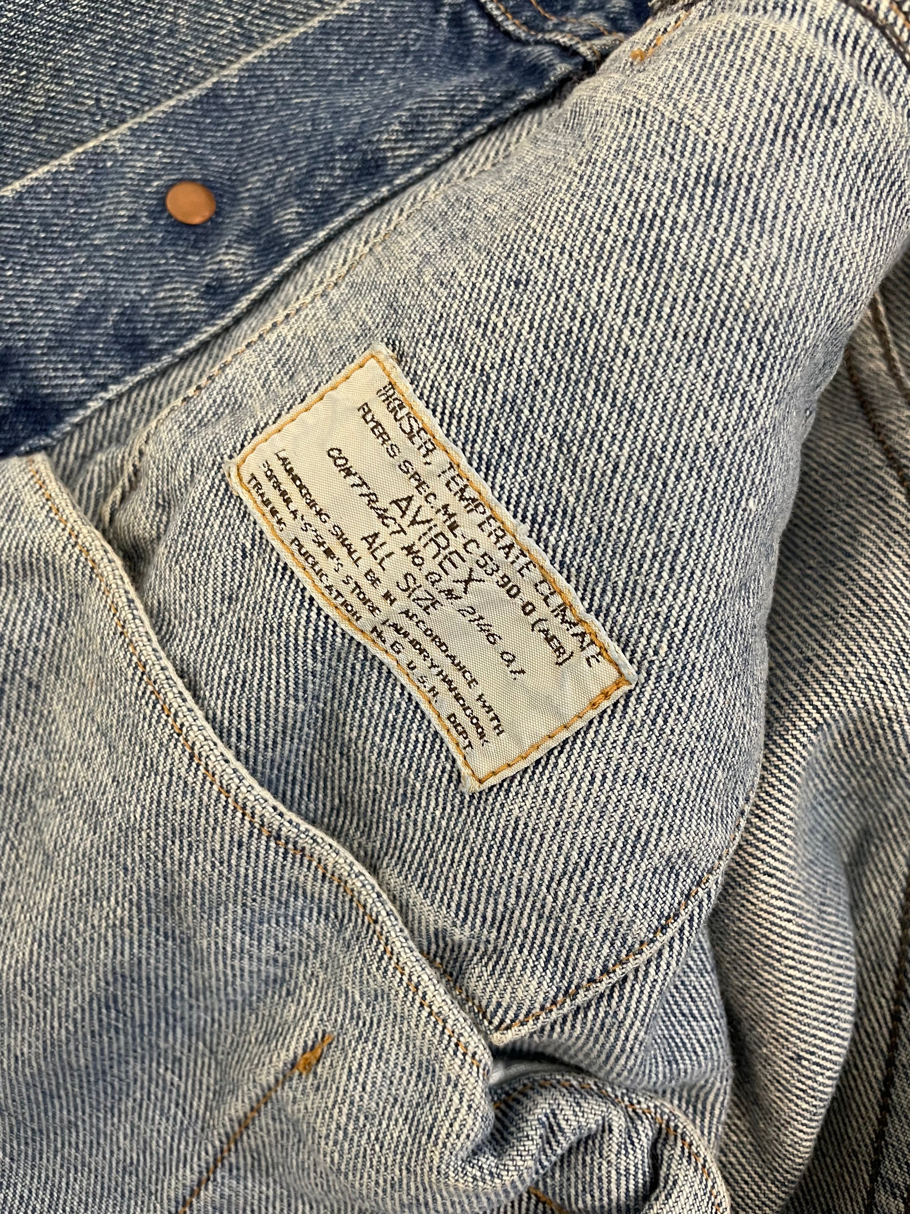 Avirex U.S.A. denim trucker jacket