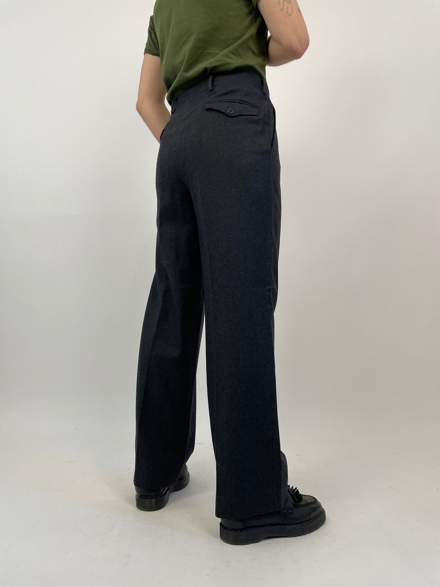 Pantaloni sartoriali in pura lana