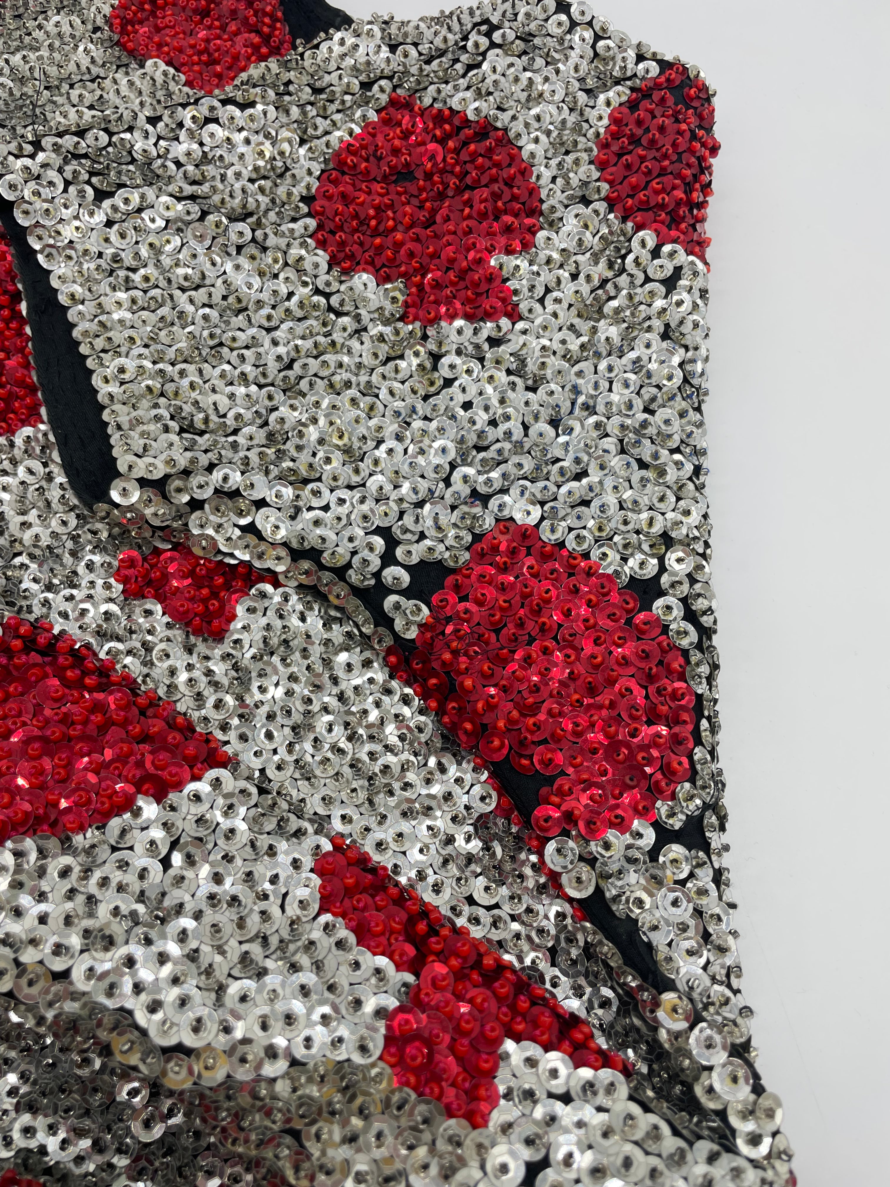 Abito corto di paillettes anni '80 - Fangovintage
