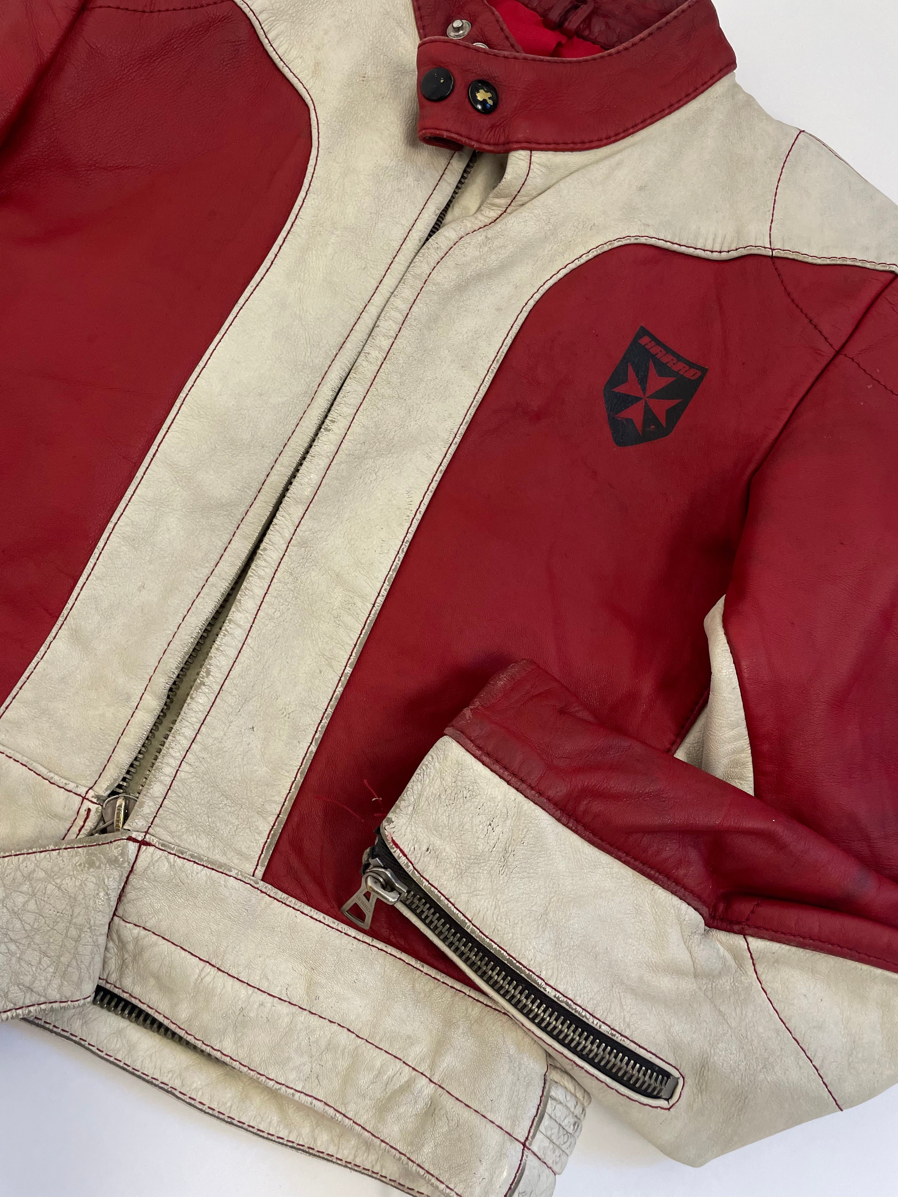 HARRO Leather biker jacket anni '70