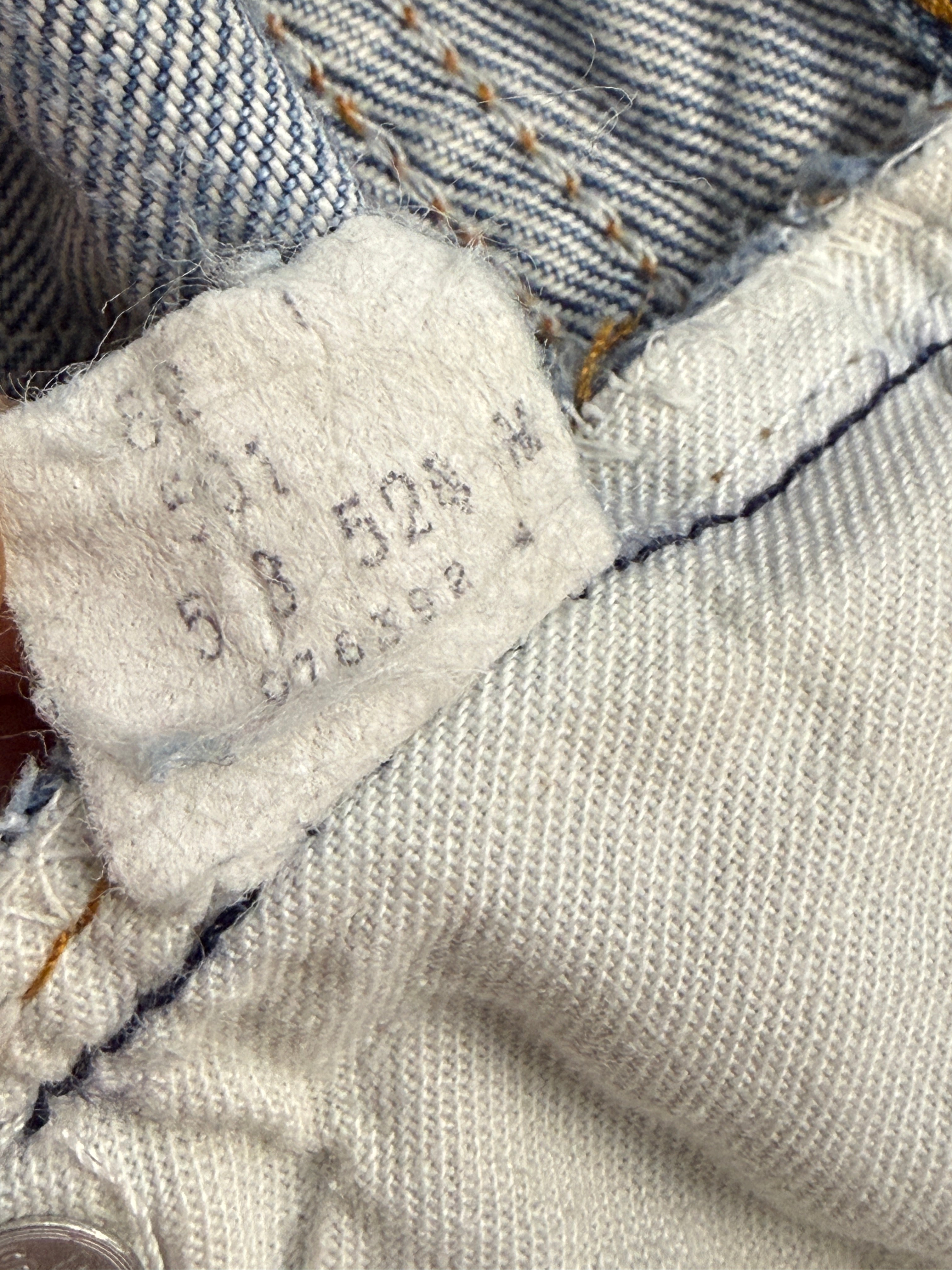 Jeans Levi's 501 Redline Selvedge Vintage Anni '70/'80 Made in USA