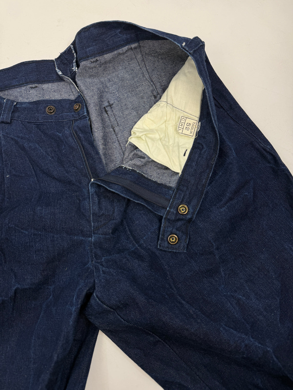 Pantaloni Denim da Lavoro Esercito Italiano Vintage - Taglia 50