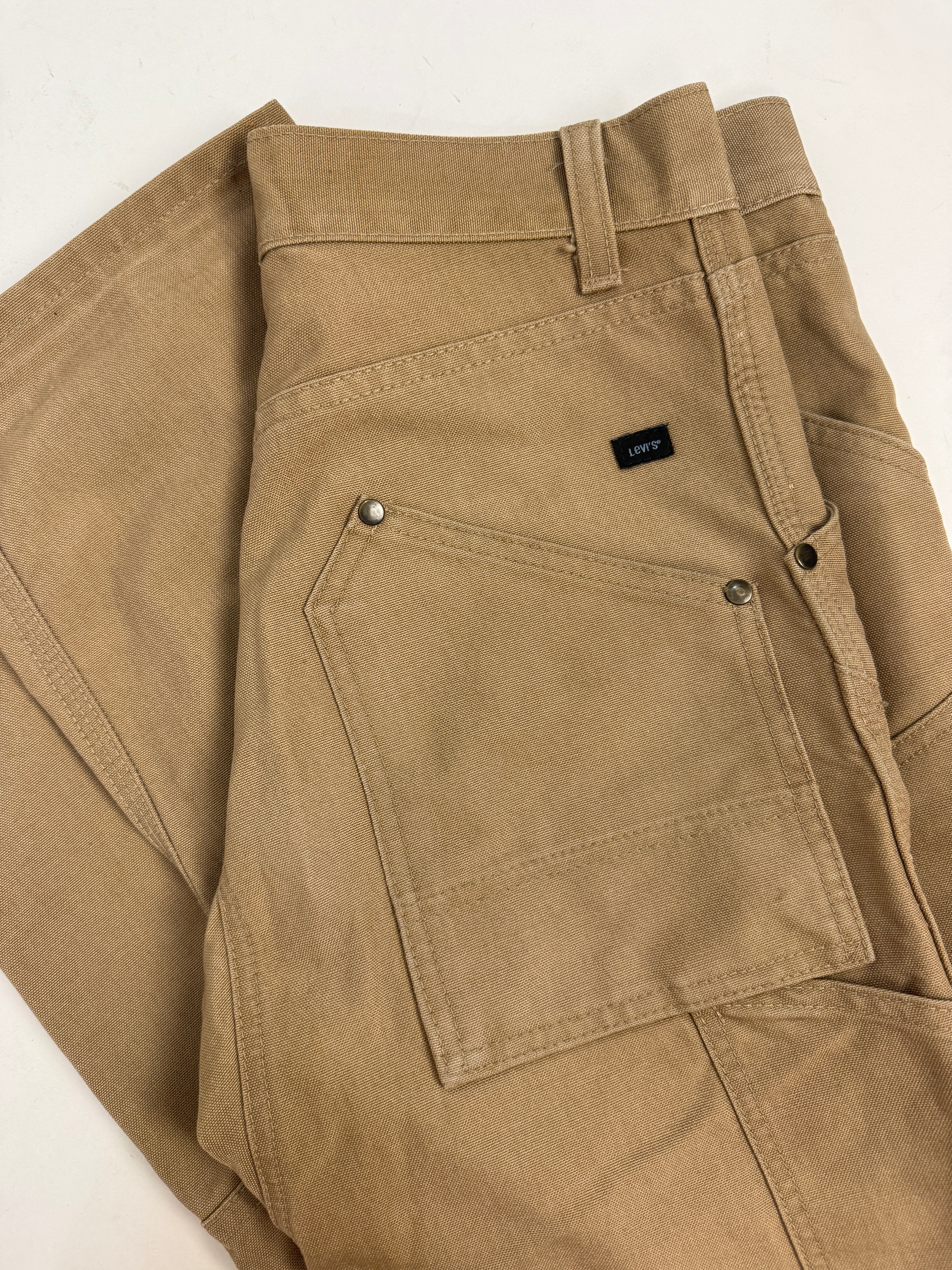 Pantaloni Levi's Double Knee Tan Canvas Anni 2000 - W28 L32 (IT40)