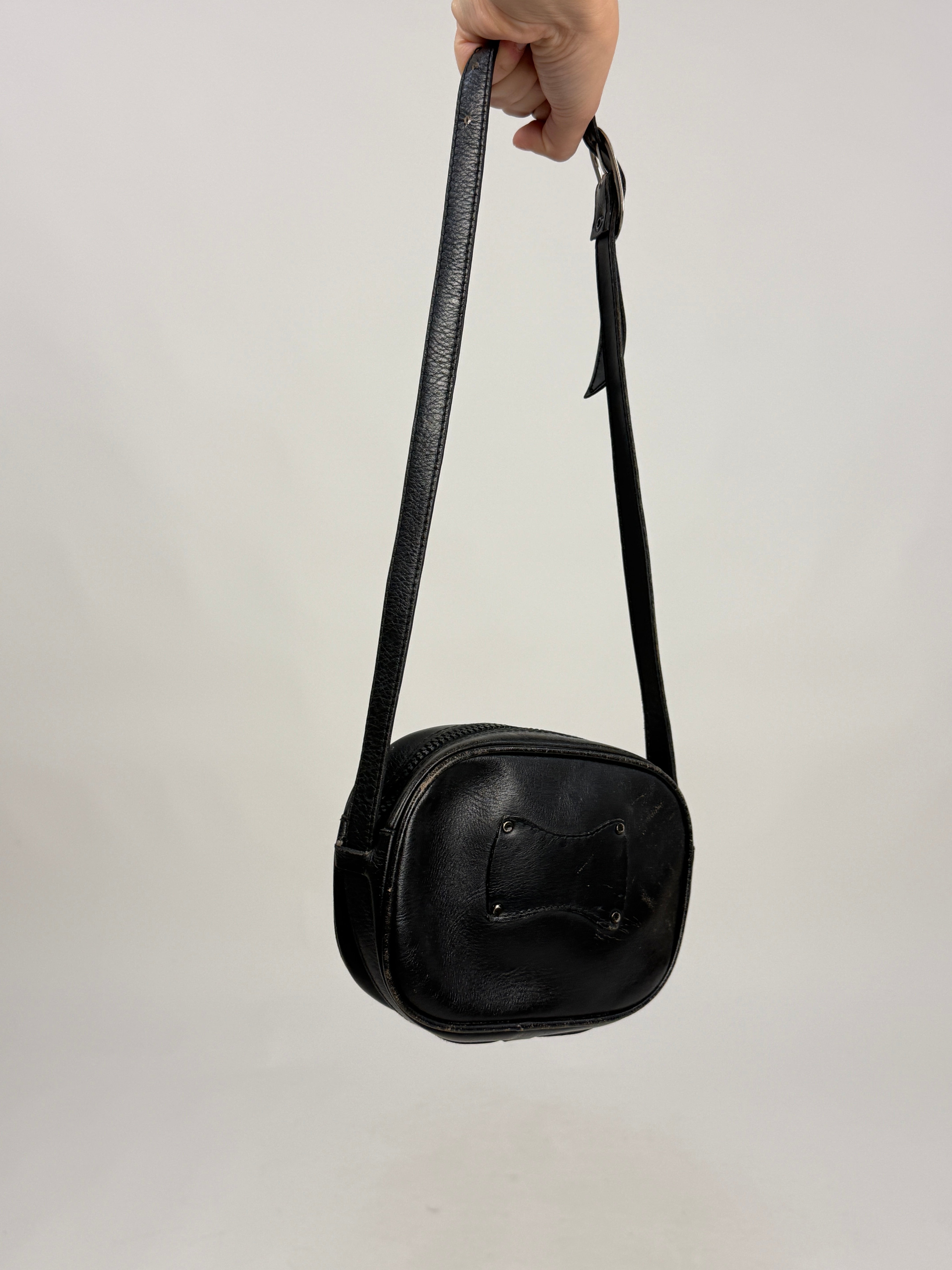 Borsa a tracolla in cavallino anni '70