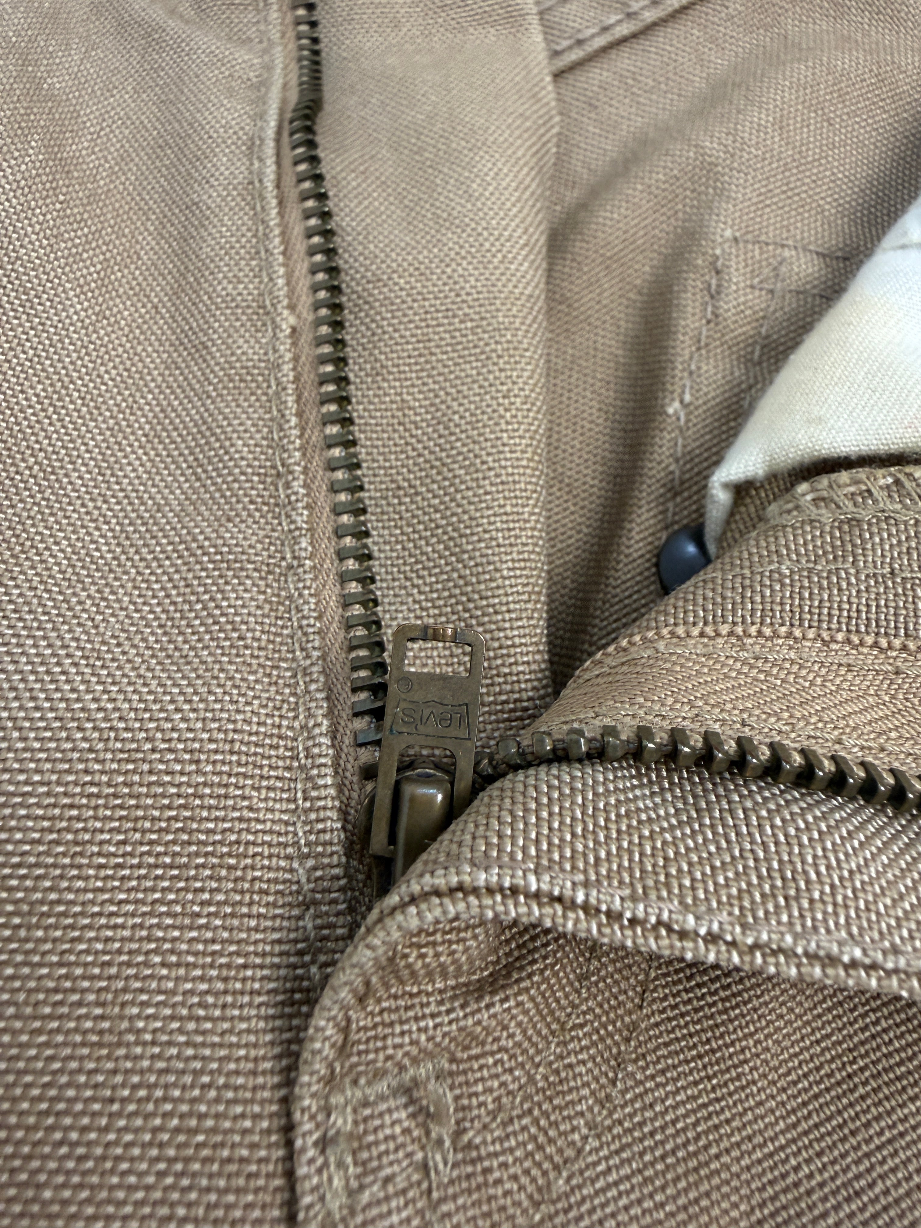 Pantaloni Levi's Double Knee Tan Canvas Anni 2000 - W28 L32 (IT40)