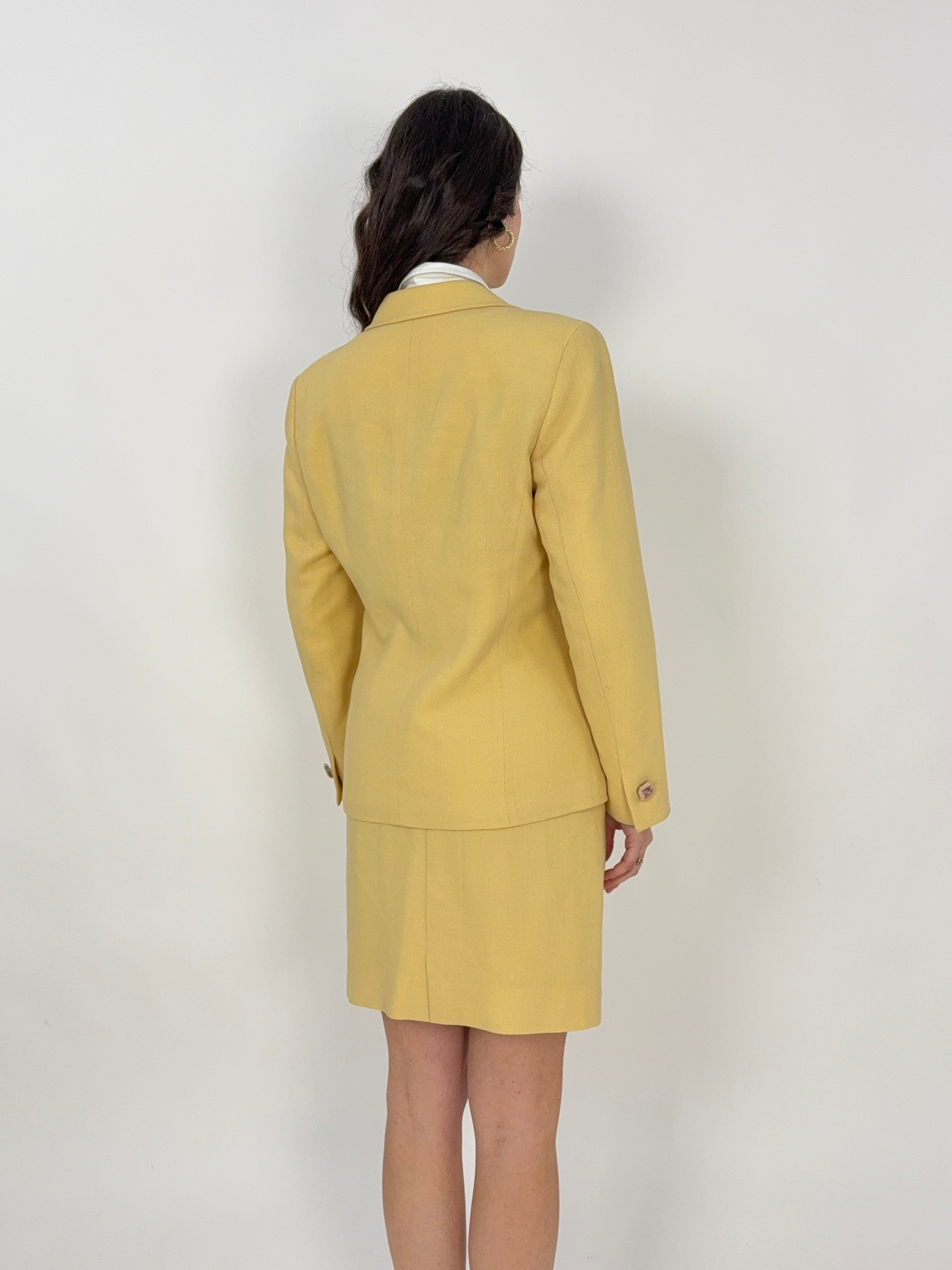 Tailleur anni '80 - giallo pastello