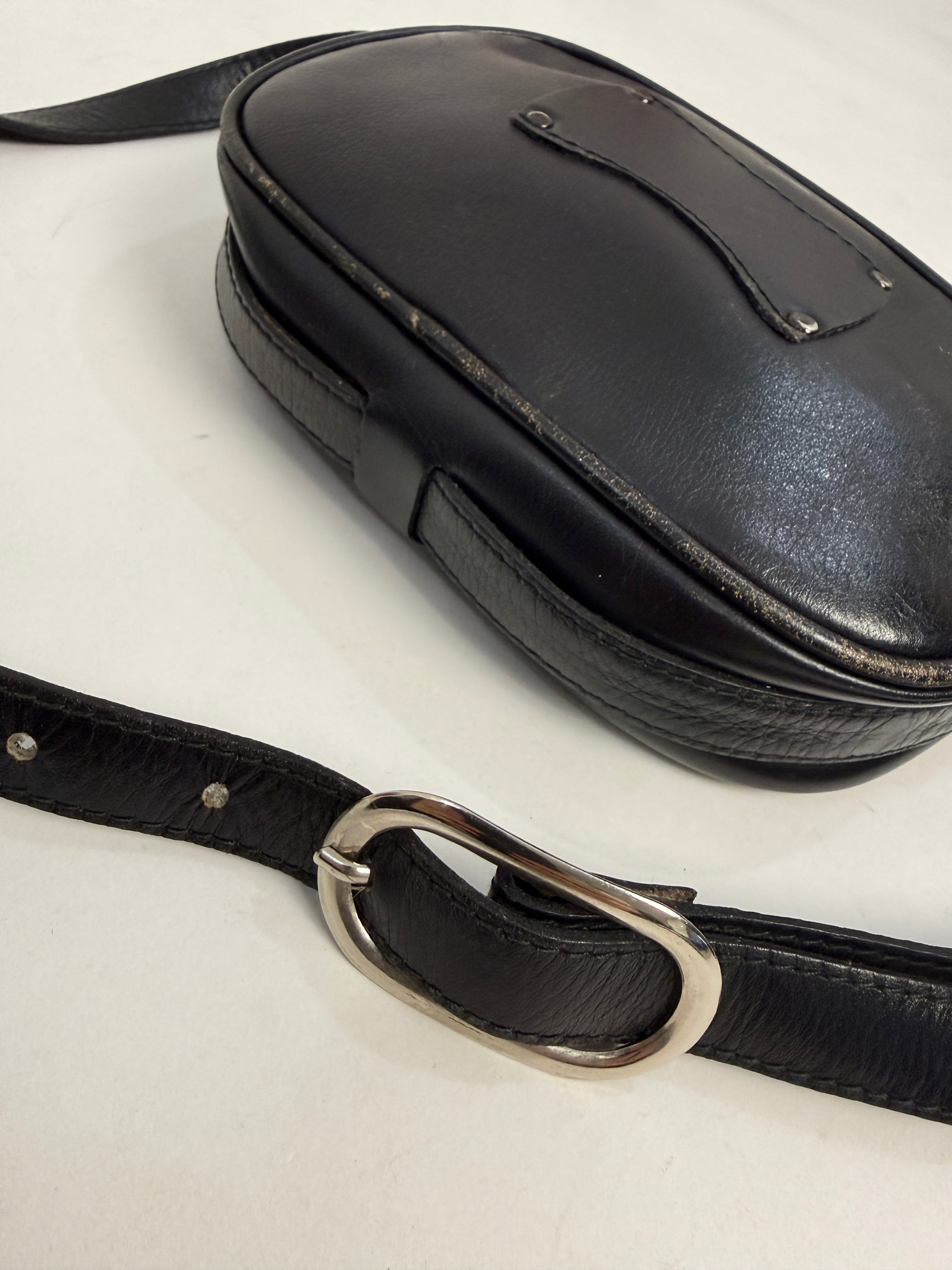 Borsa a tracolla in cavallino anni '70