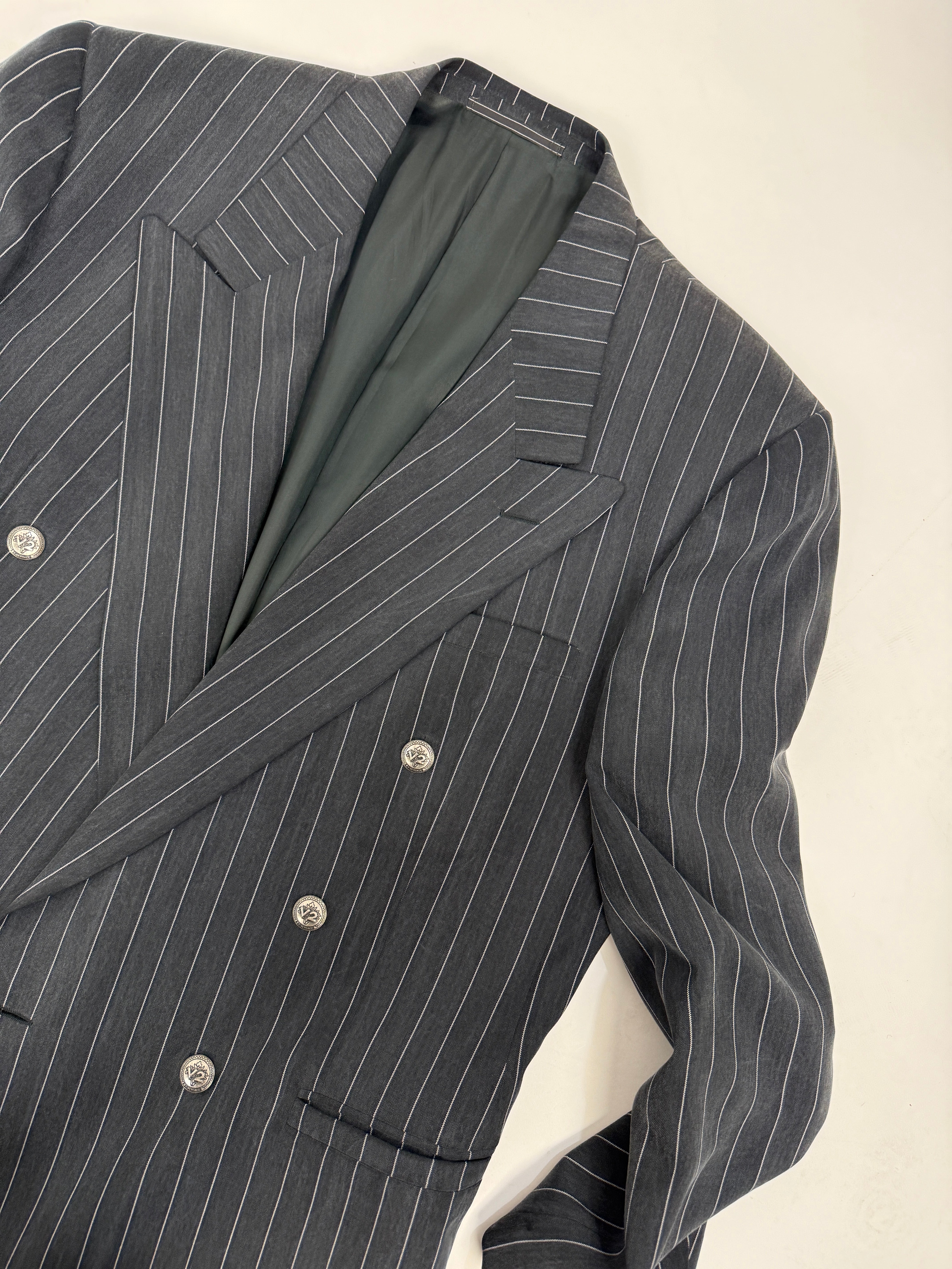 Completo gessato V2 Gianni Versace vintage