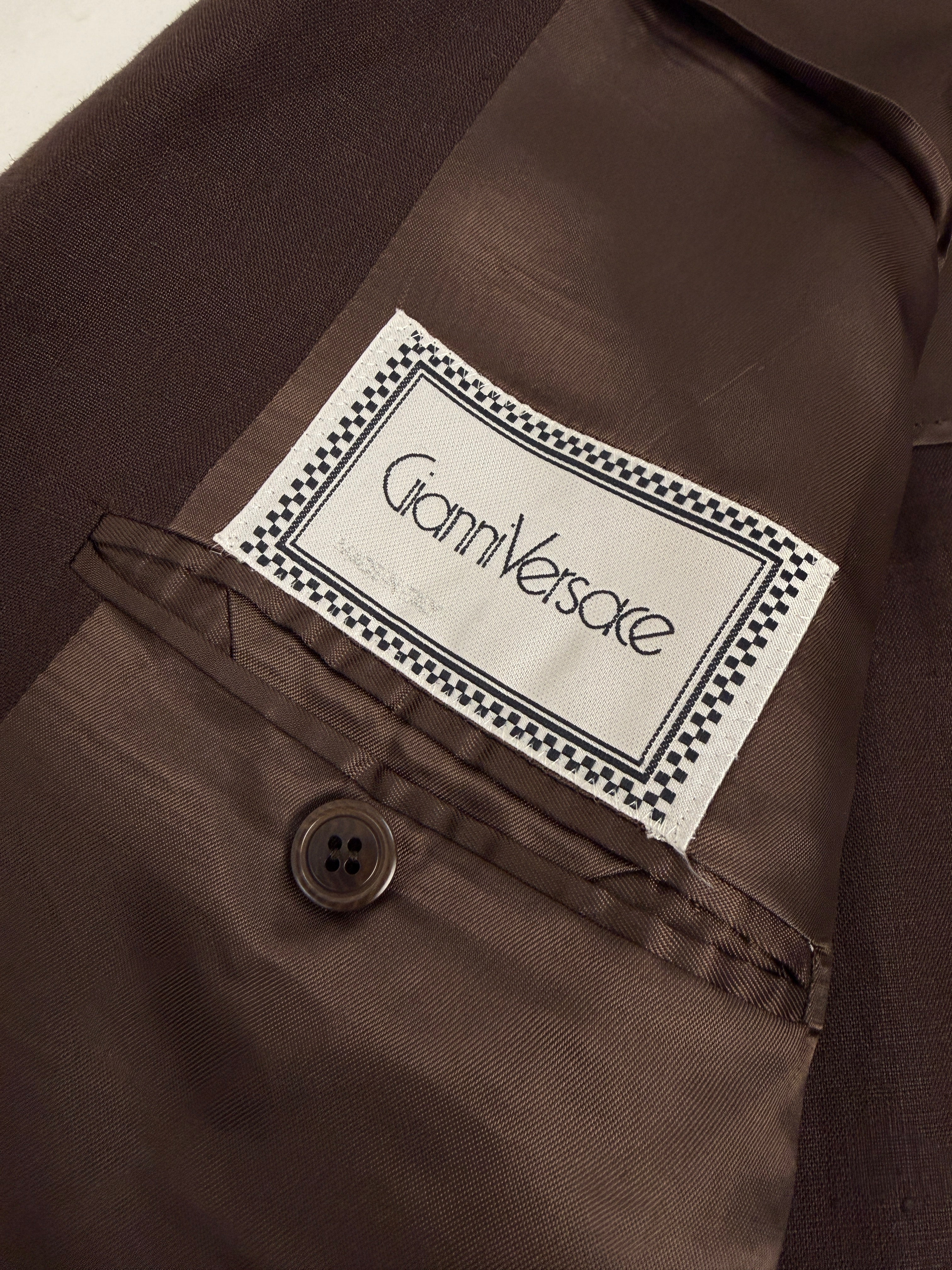 Giacca Gianni Versace anni '80 in Lino