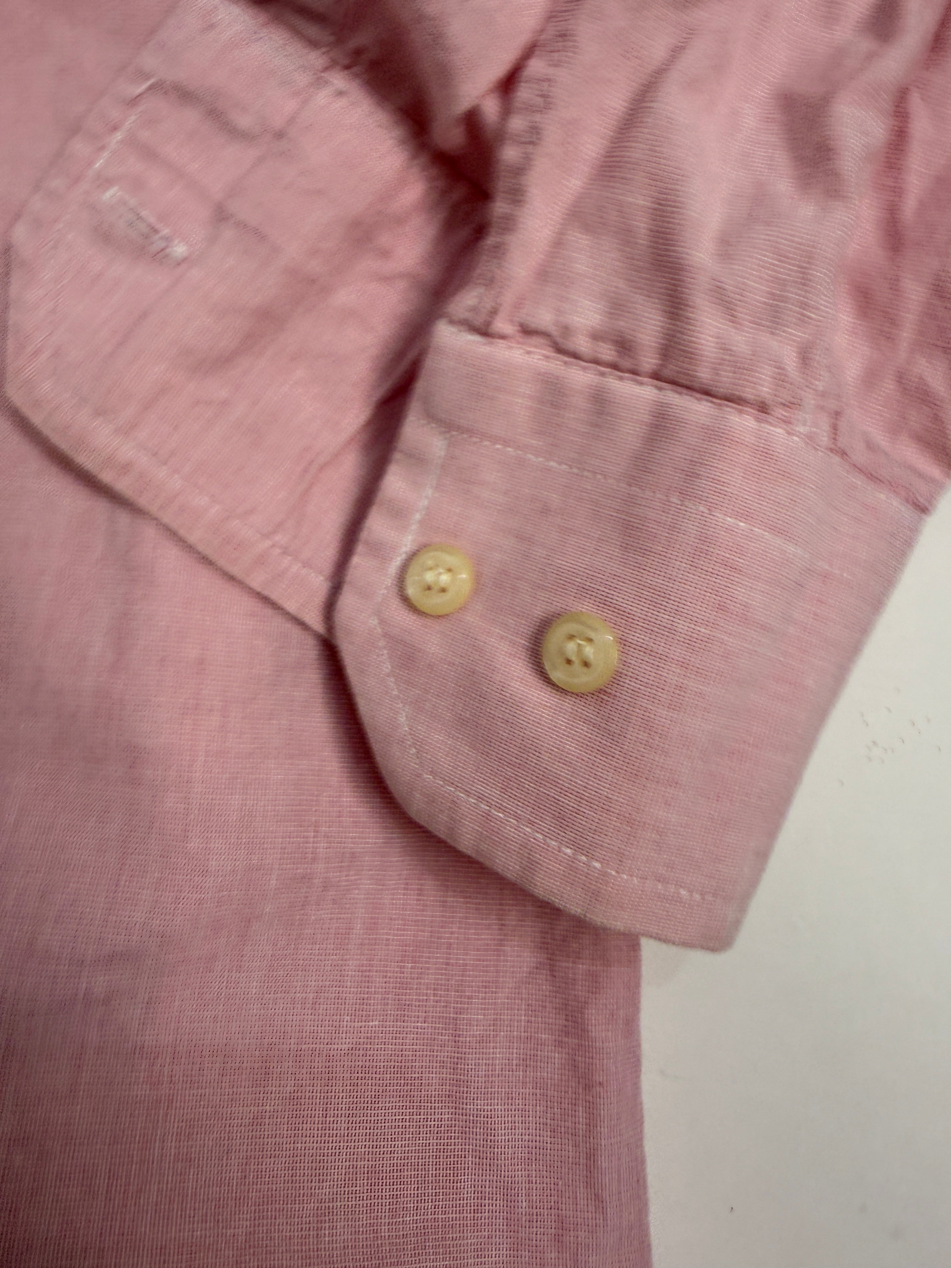 Camicia in puro cotone rosa