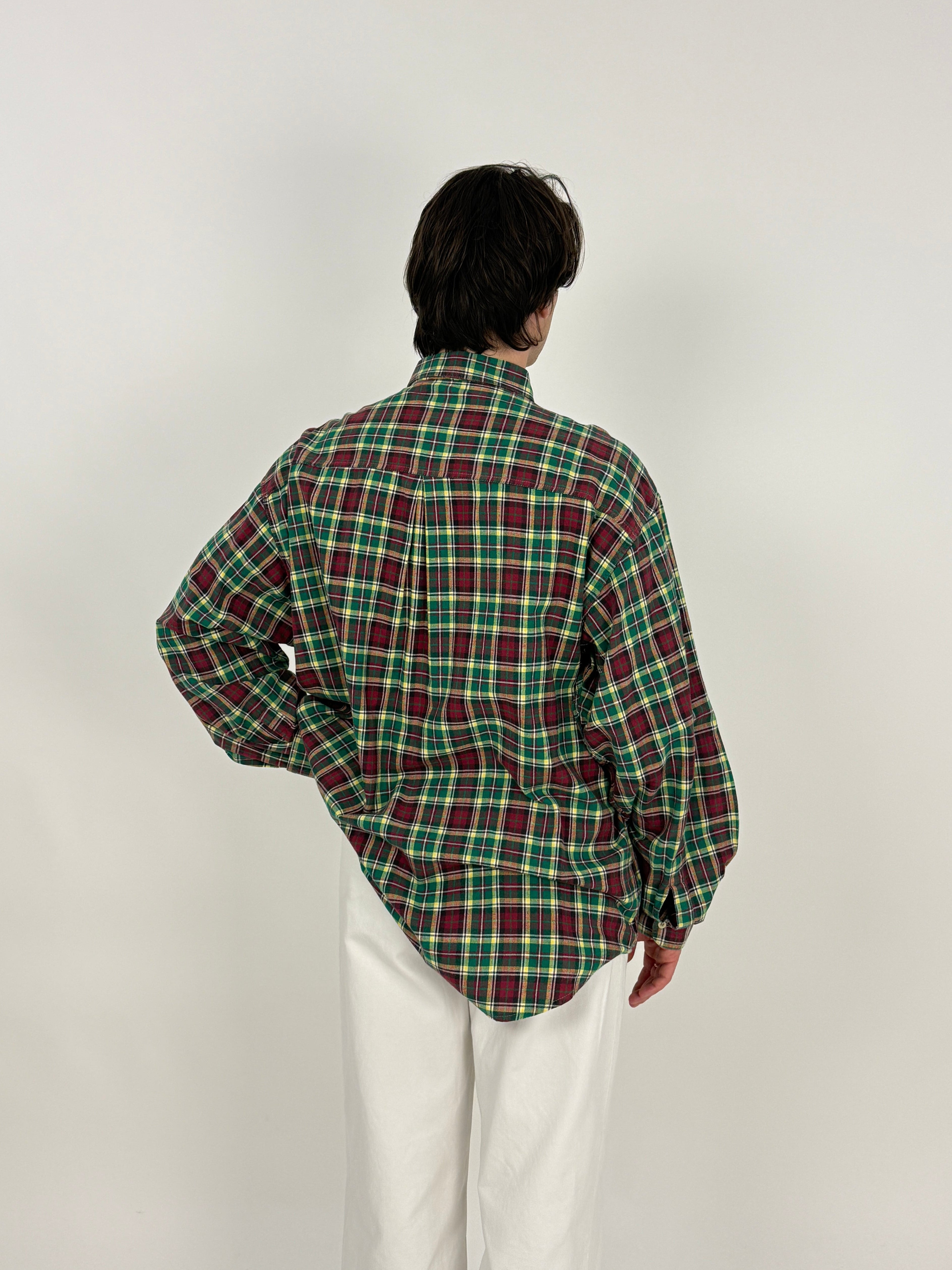 Camicia vintage in cotone a quadri