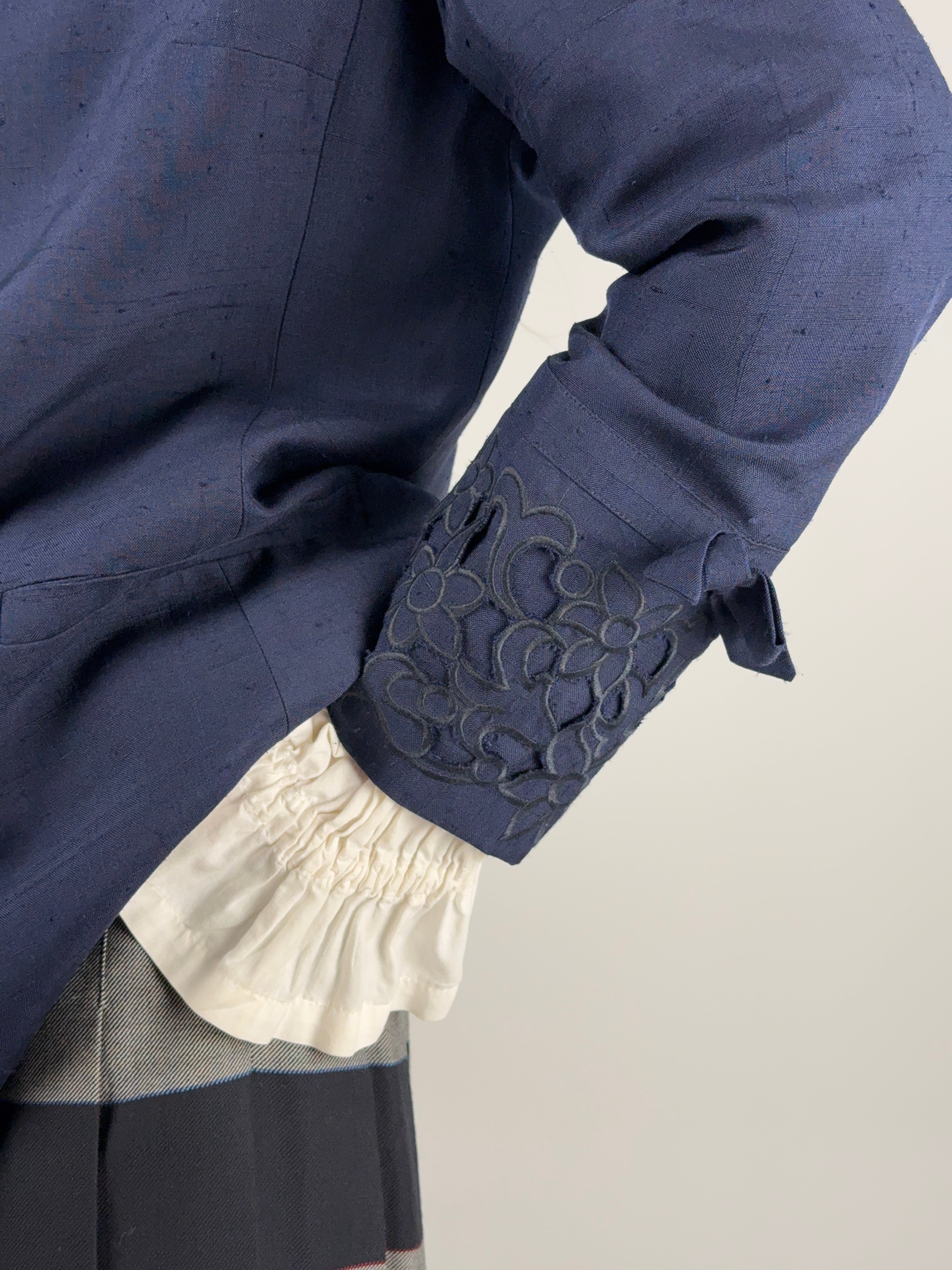 Giacca Carisma by Valentino Seta Shantung Anni '80 - Taglia 44
