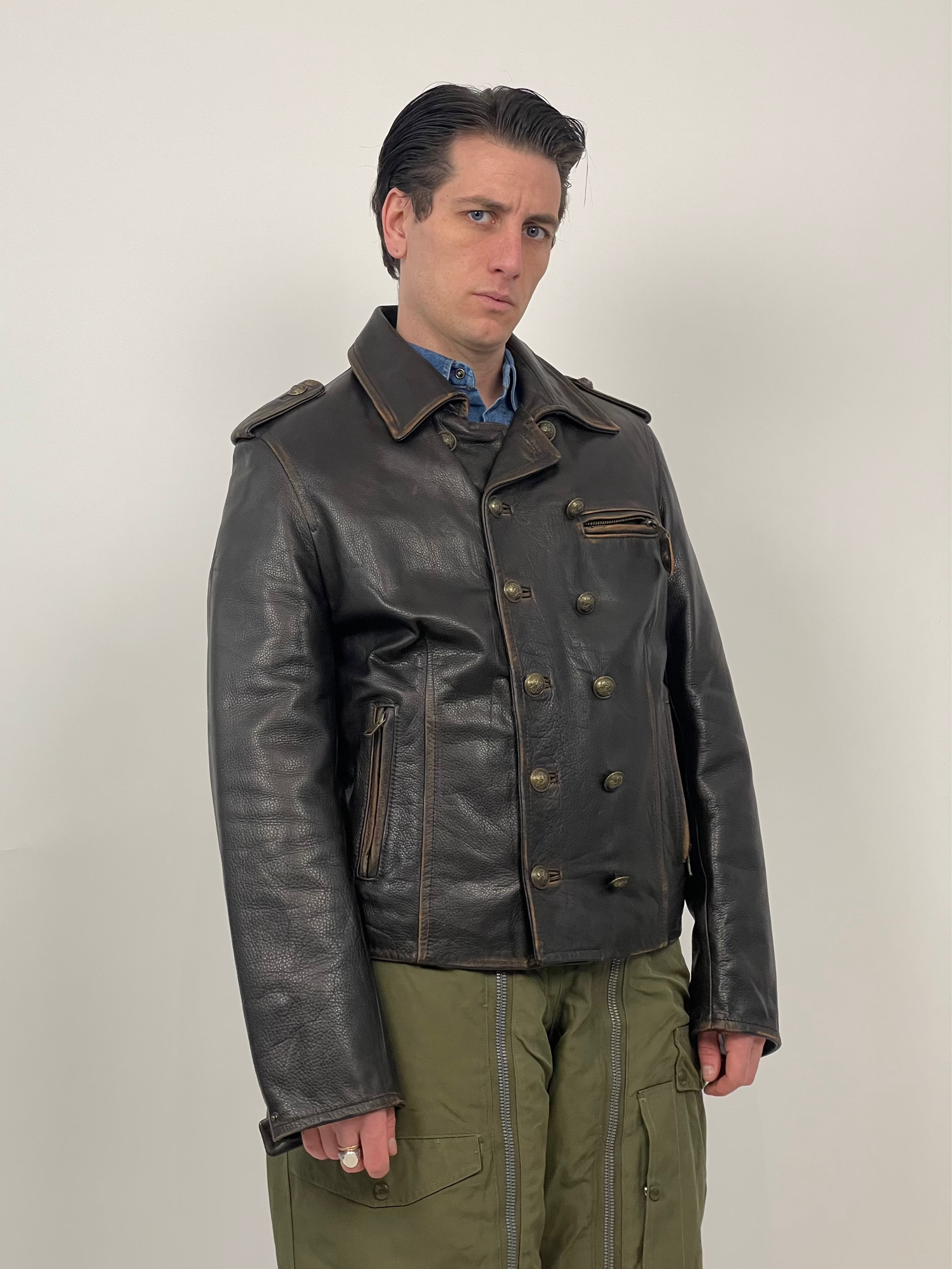 Lether jacket anni '80