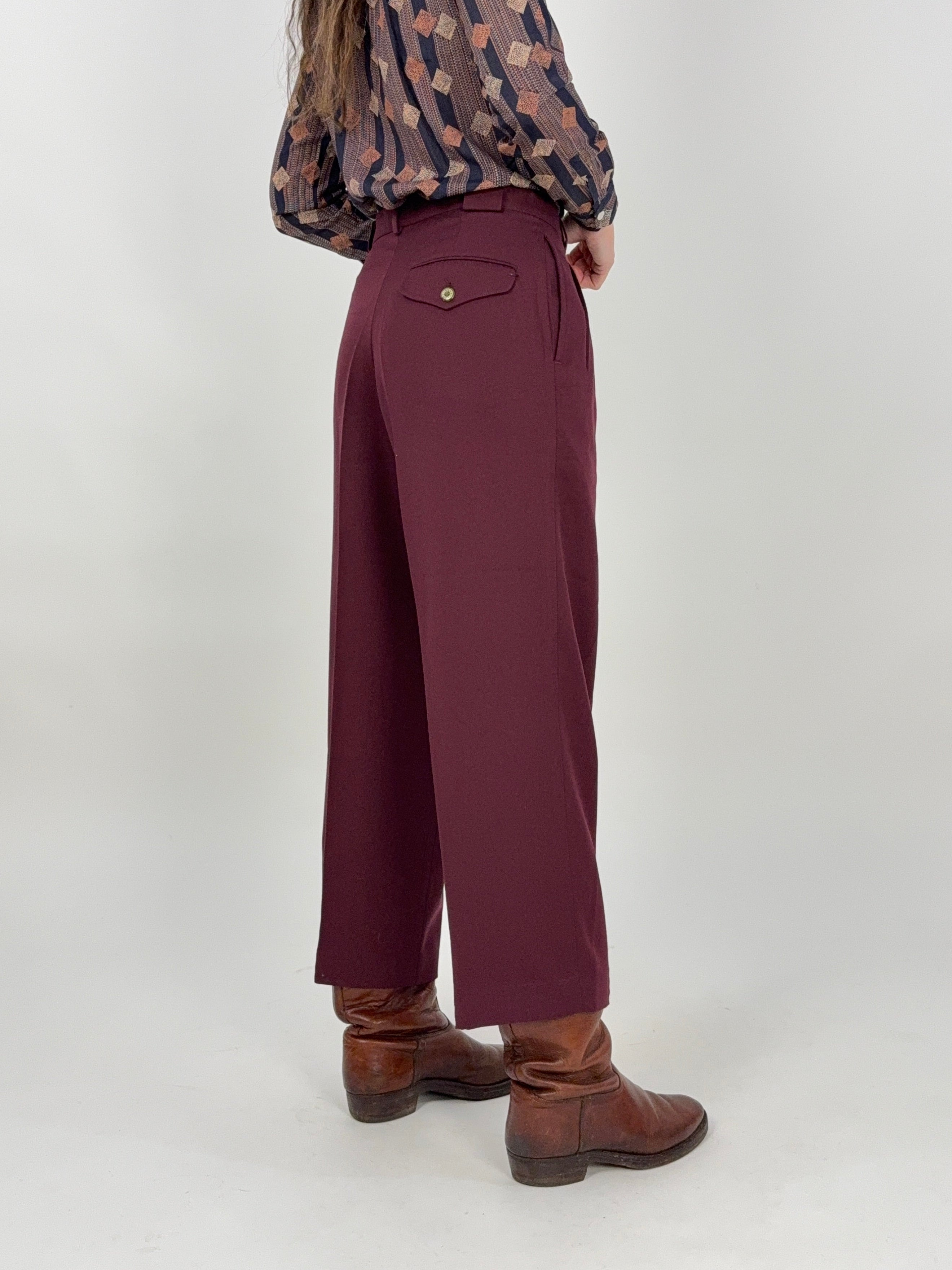 Pantaloni con pence anni '80