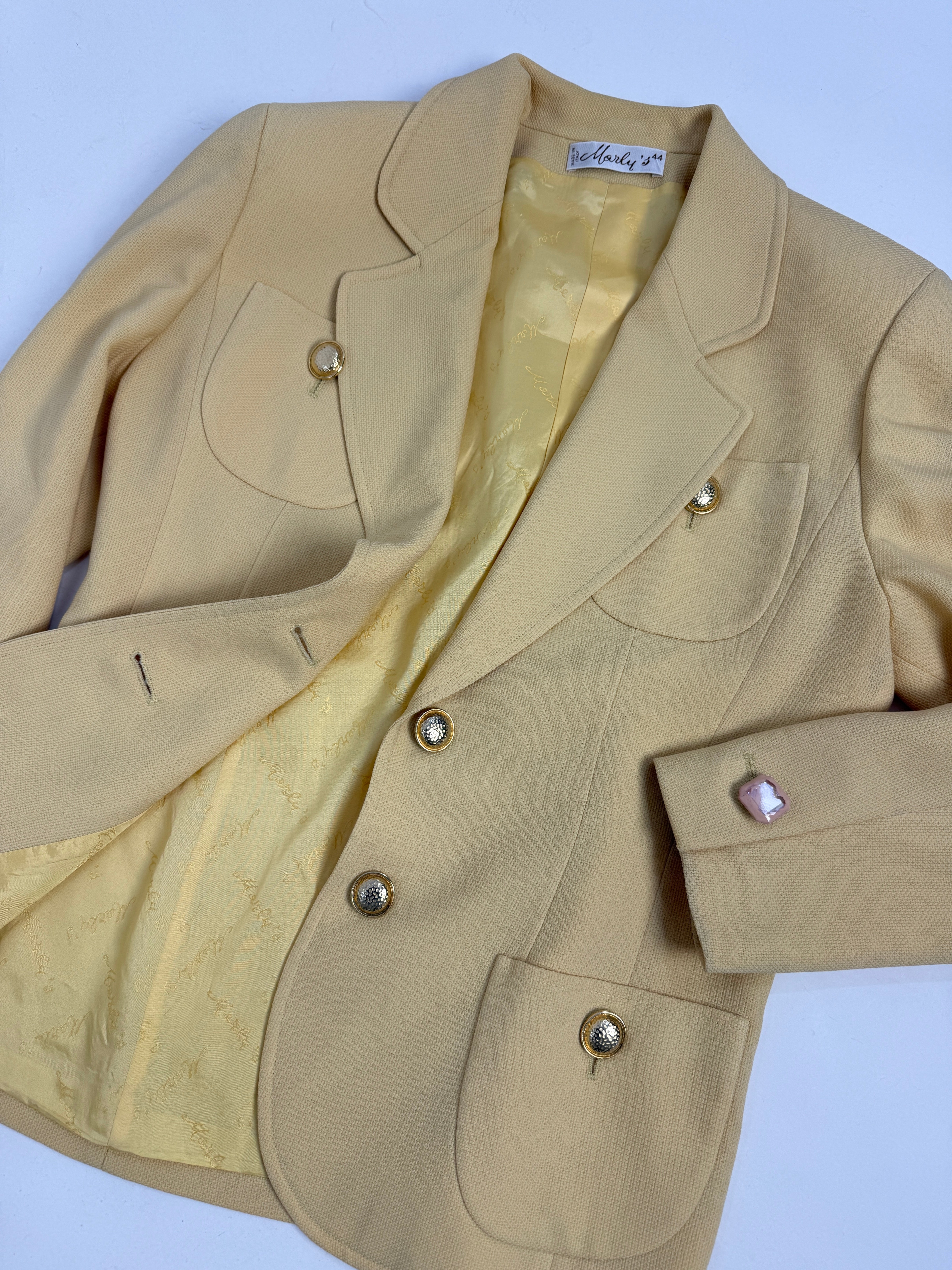 Tailleur anni '80 - giallo pastello