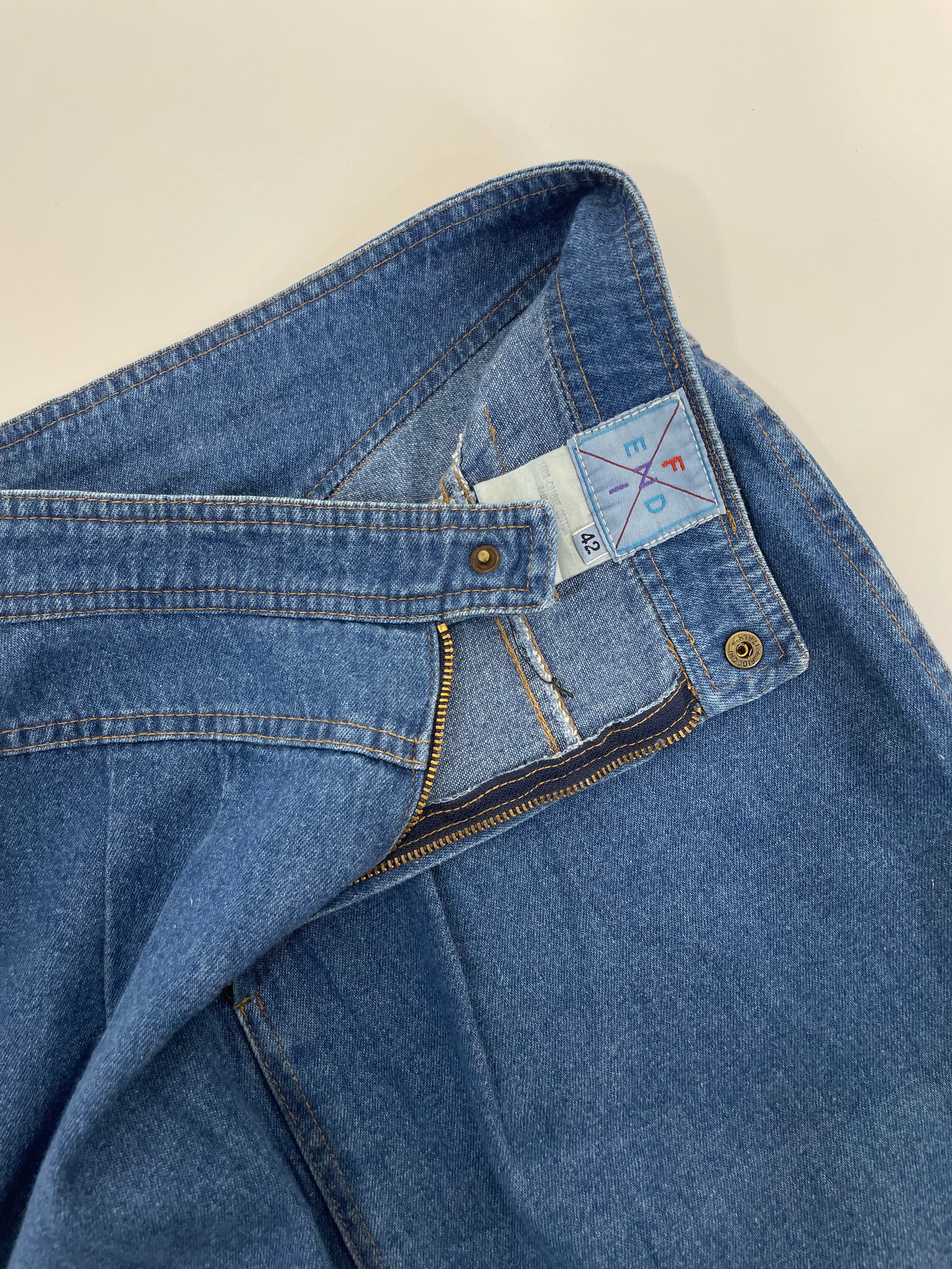 Gonna denim Fendi