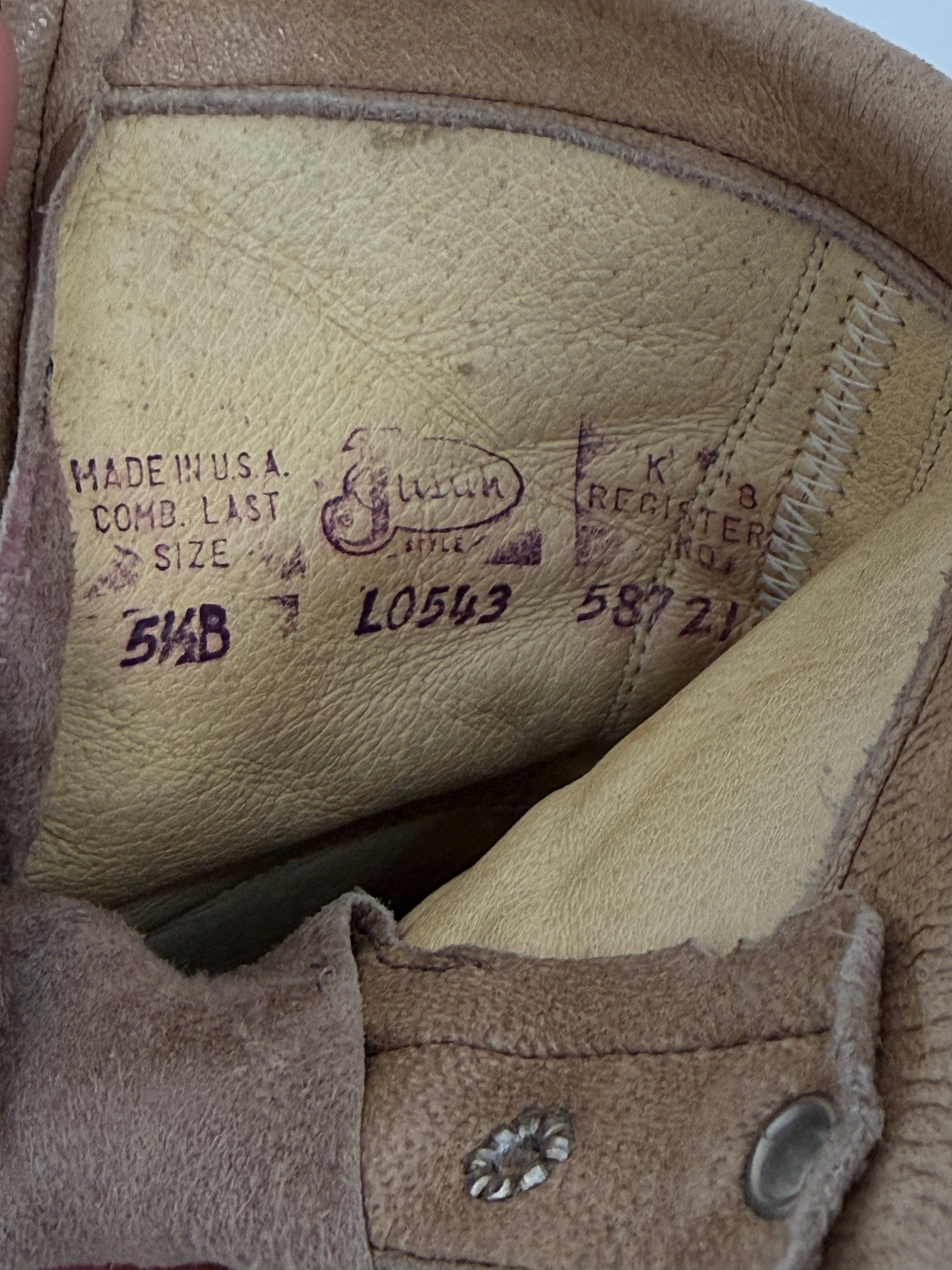 Justin Roper Made in USA 70s- Allacciata alta con frange
