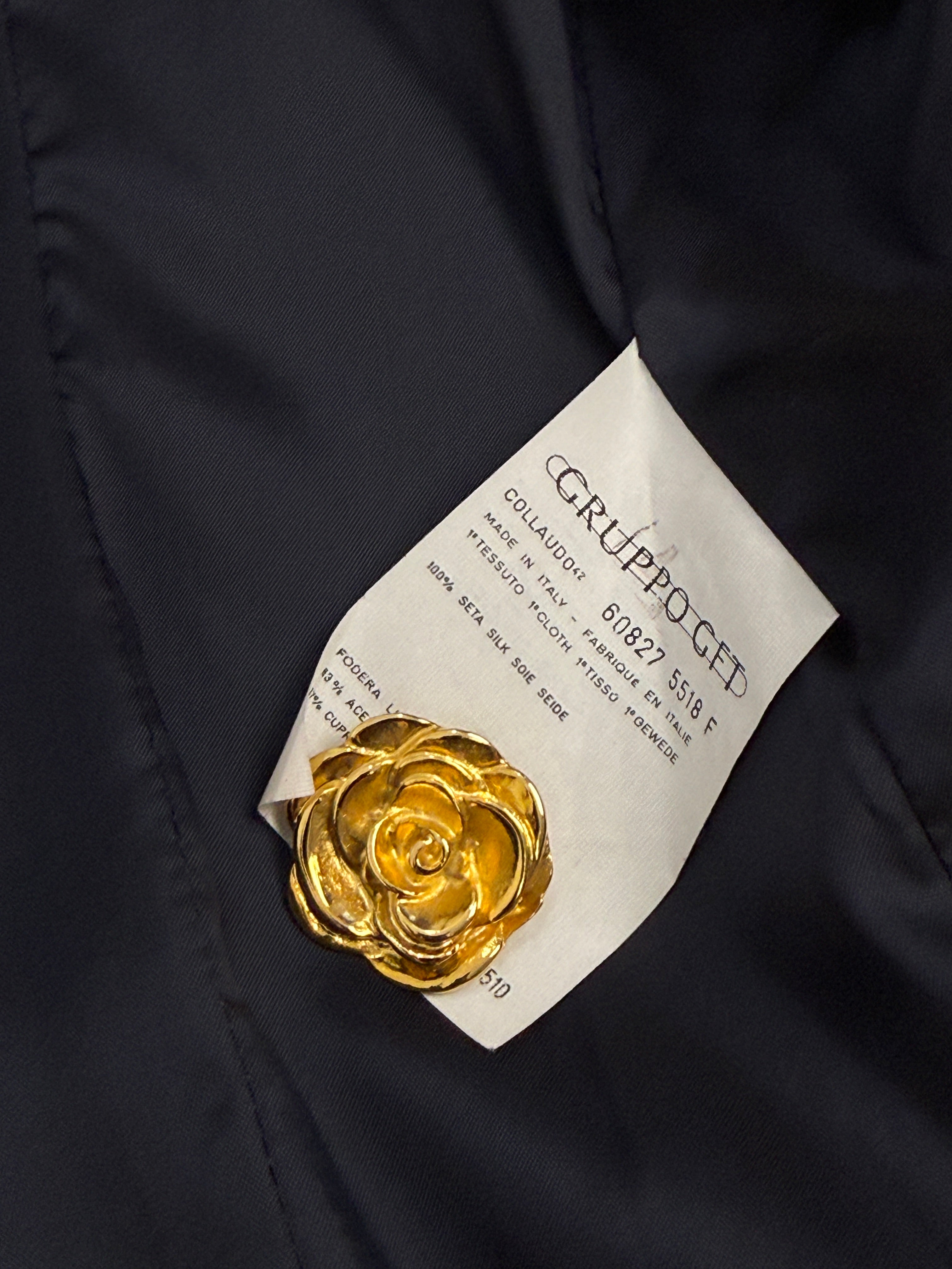 Giacca Carisma by Valentino Seta Shantung Anni '80 - Taglia 44