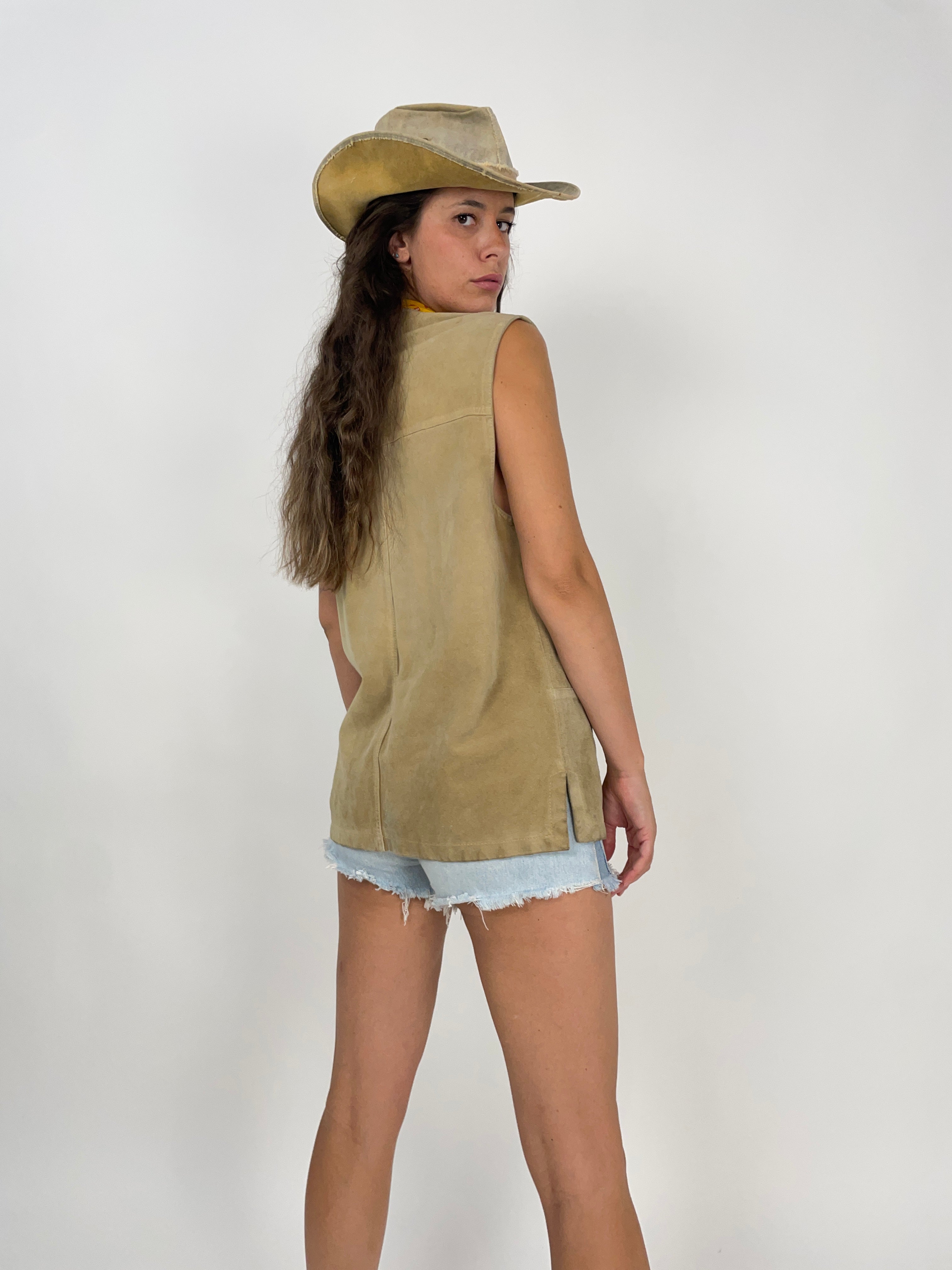 Gilet in camoscio anni '70