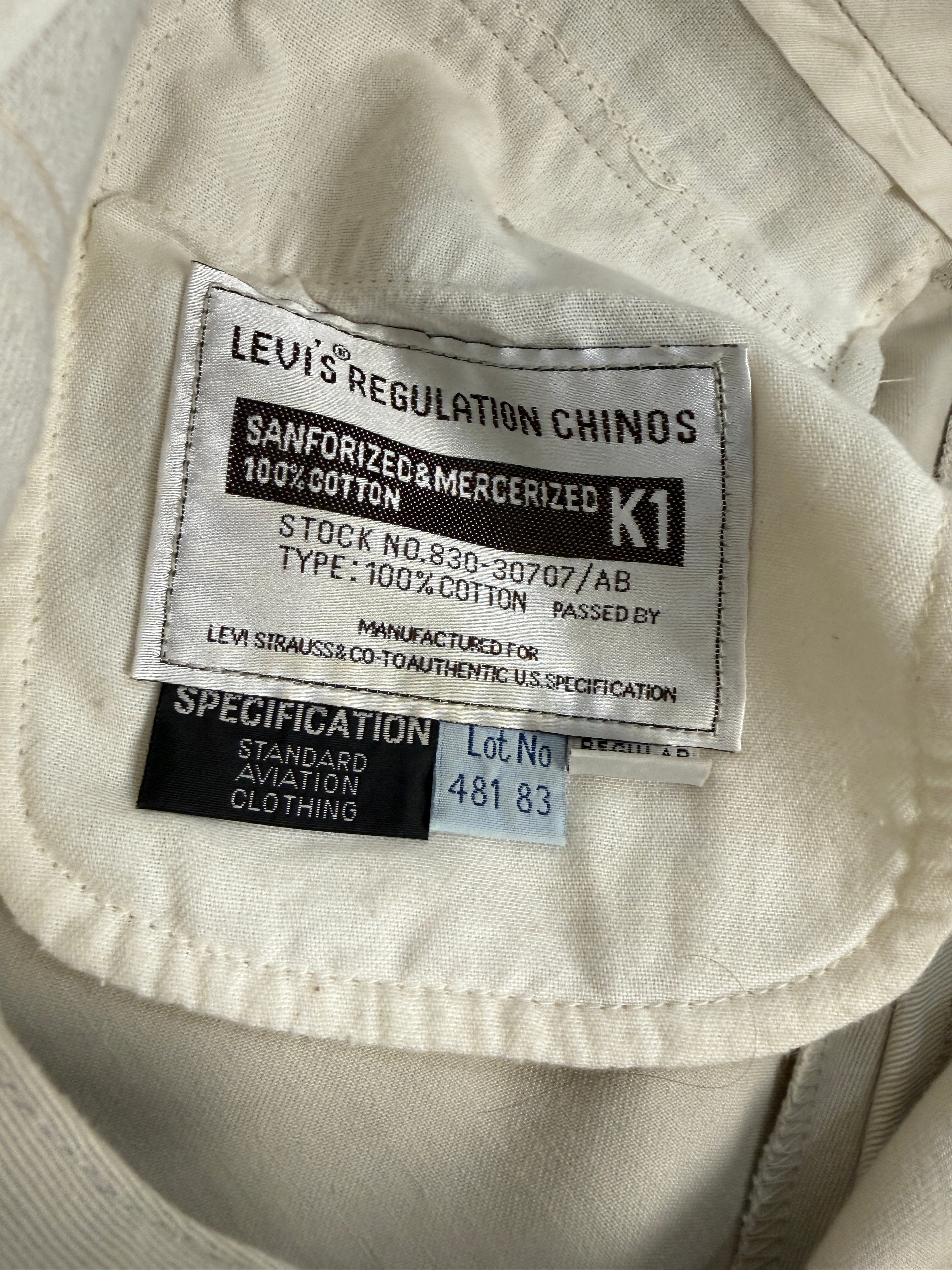 Pantaloni Levi's Regulation Chinos - Sanforized - Rare vintage