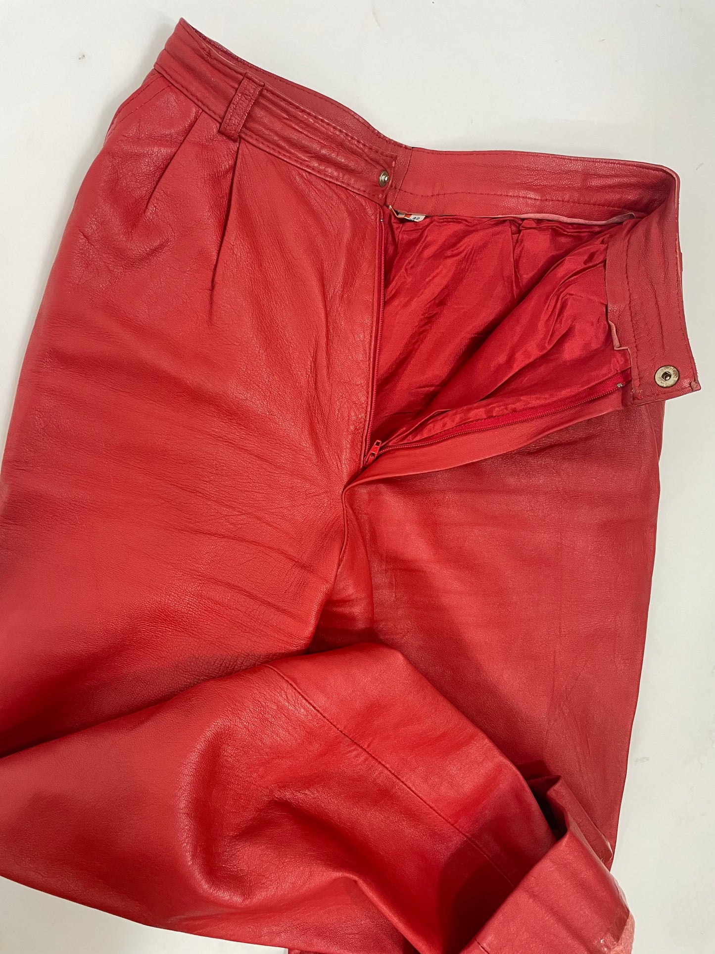 Pantalone vera pelle 1980s
