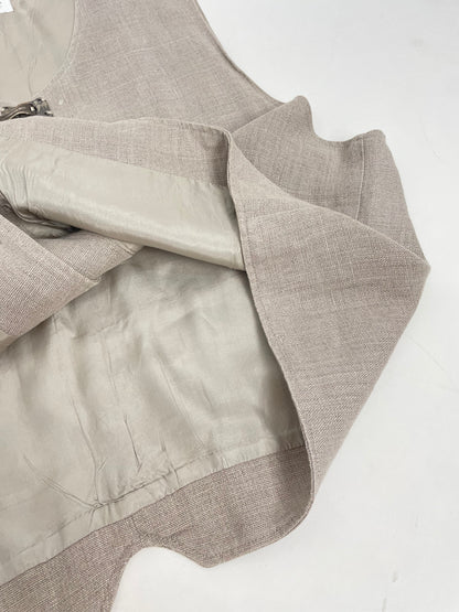 Gilet Trachten in lino con ganci in metallo