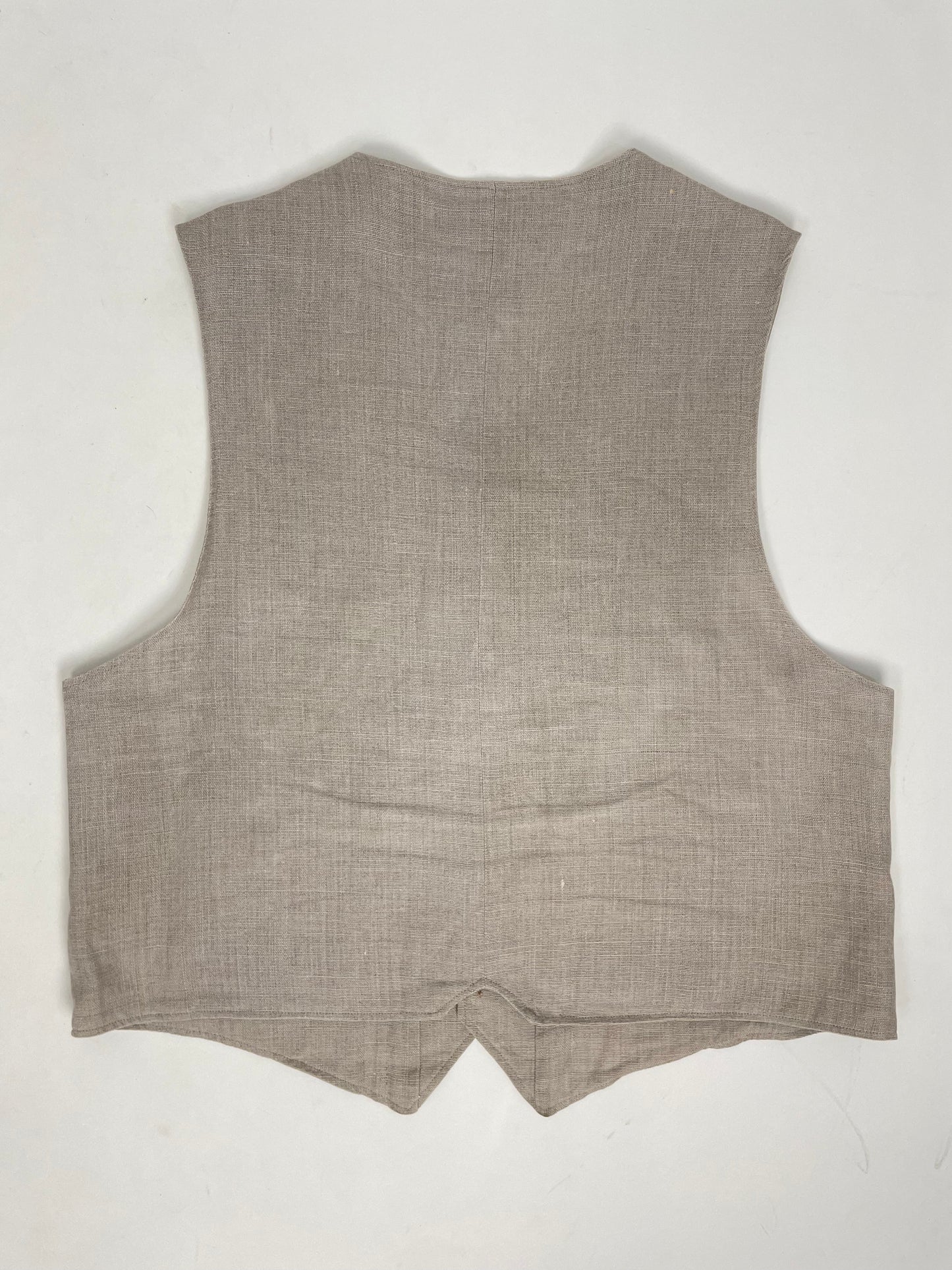 Gilet Trachten in lino con ganci in metallo