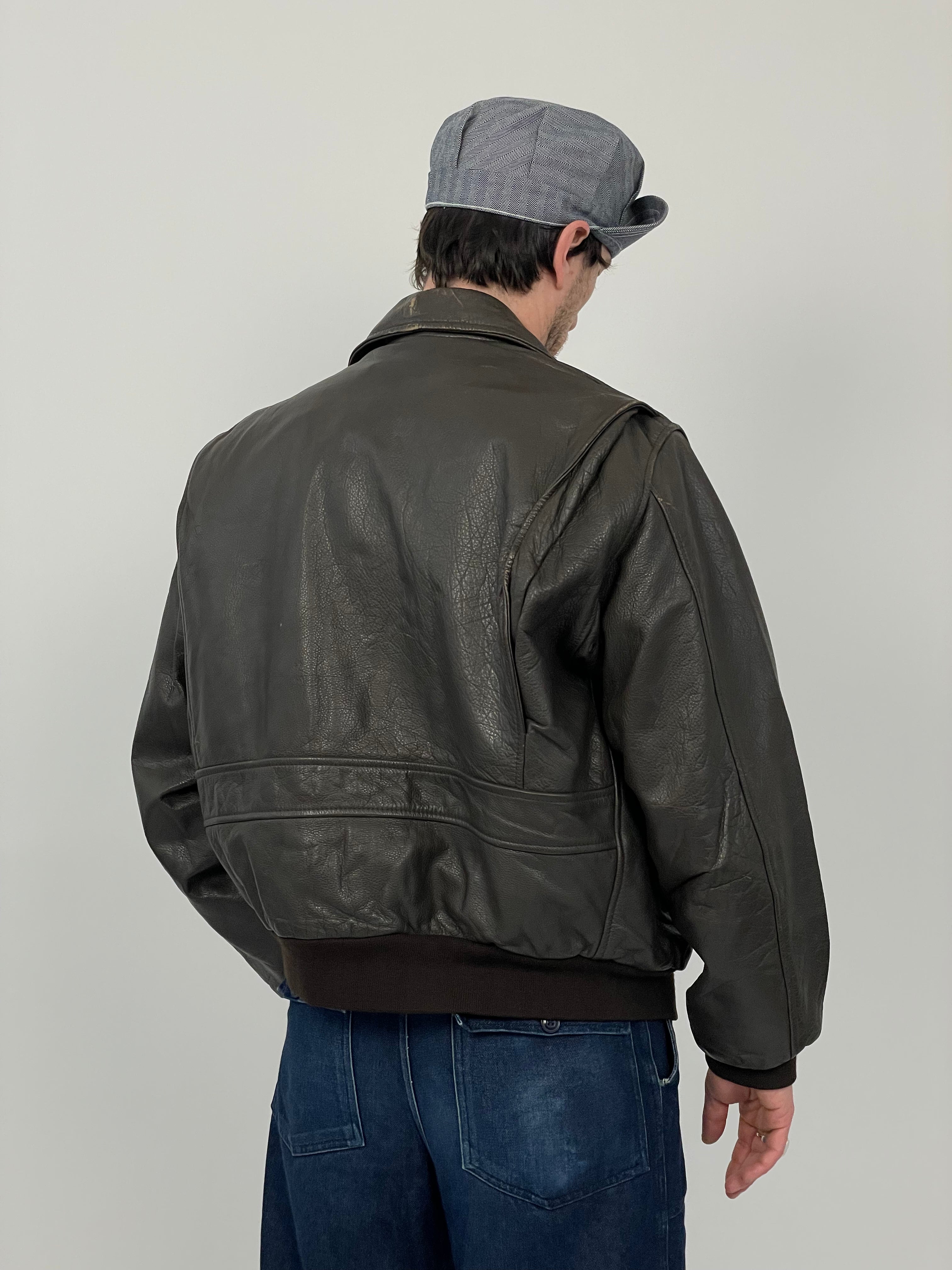 Chevignon Old Fly Leather vintage jacket