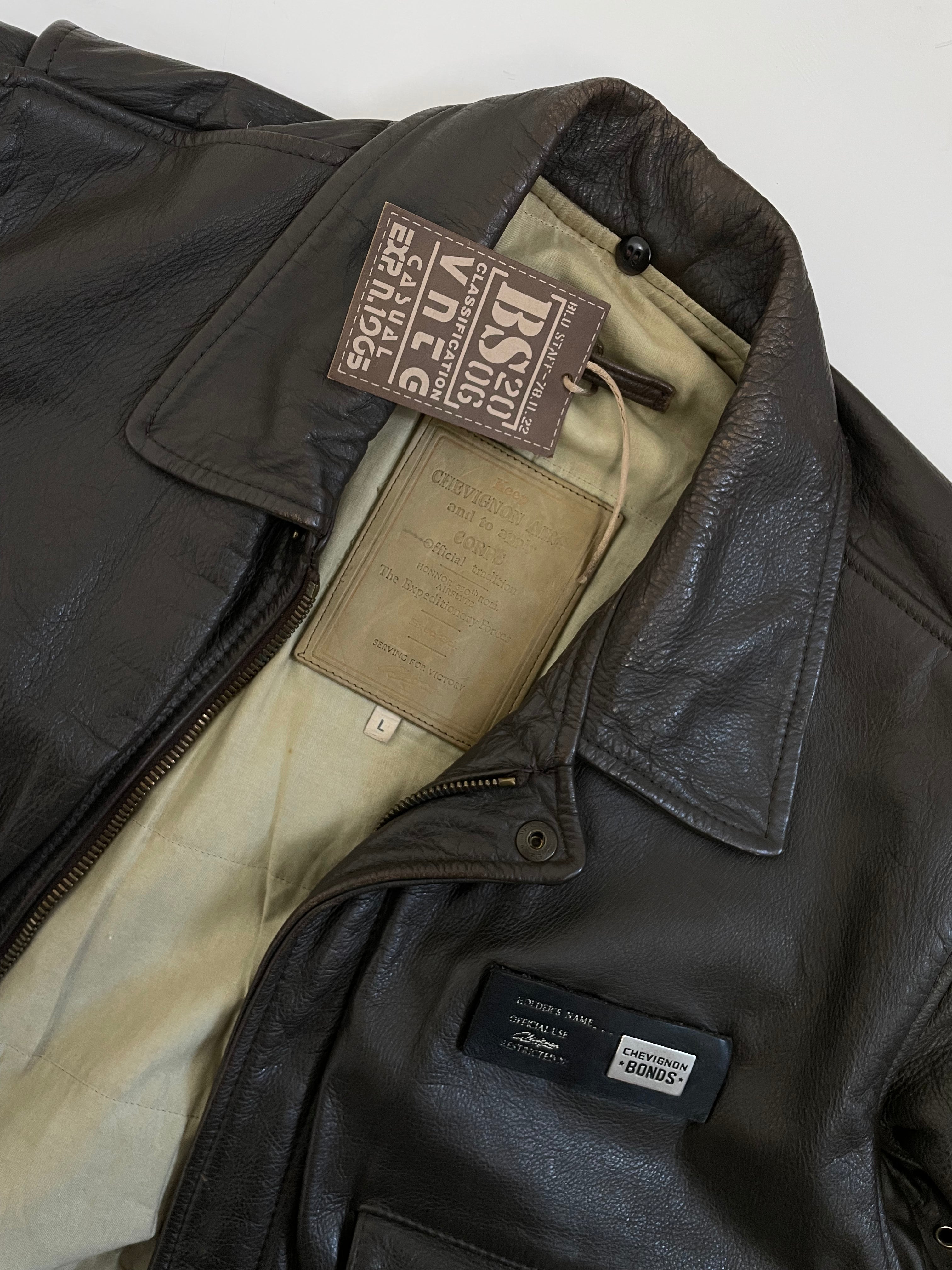 Chevignon Old Fly Leather vintage jacket