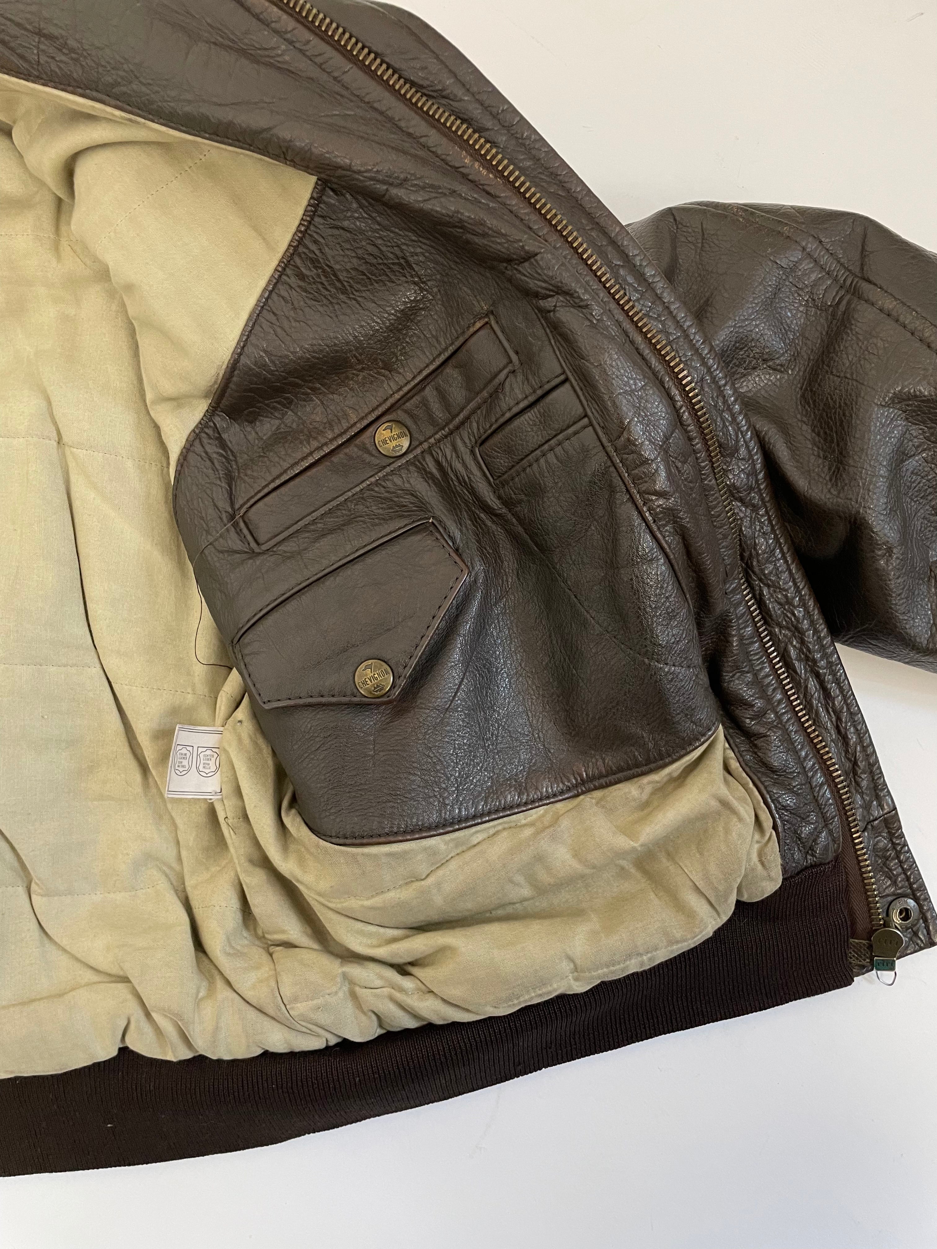 Chevignon Old Fly Leather vintage jacket