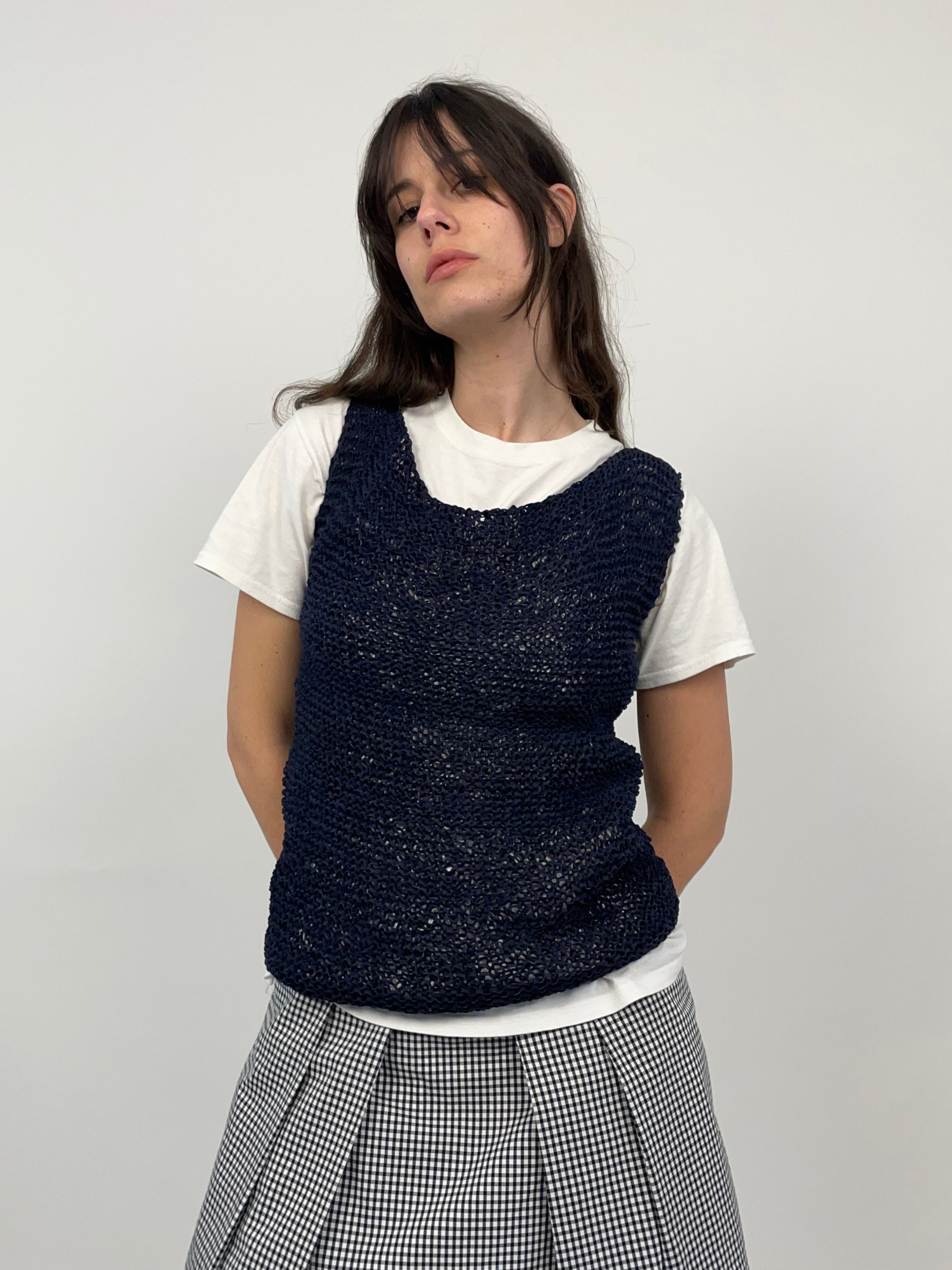 gilet-vintage-a-rete-blu