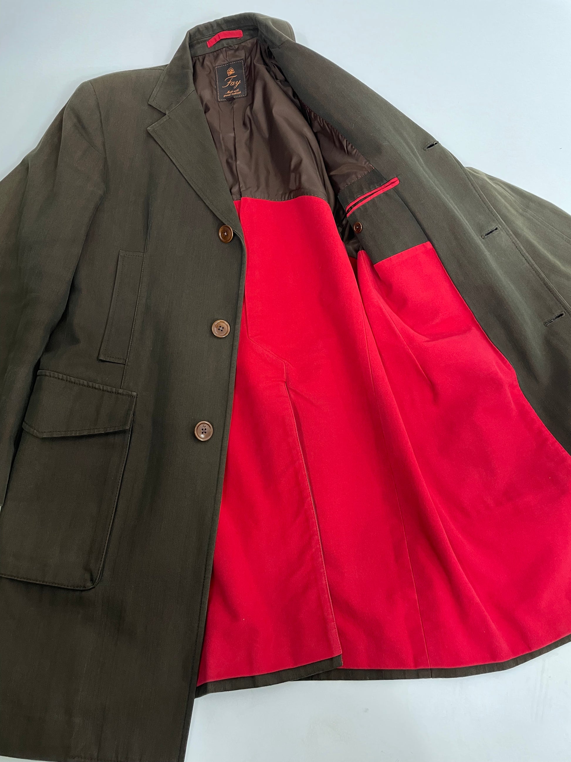 Fay clearance cappotto rosso