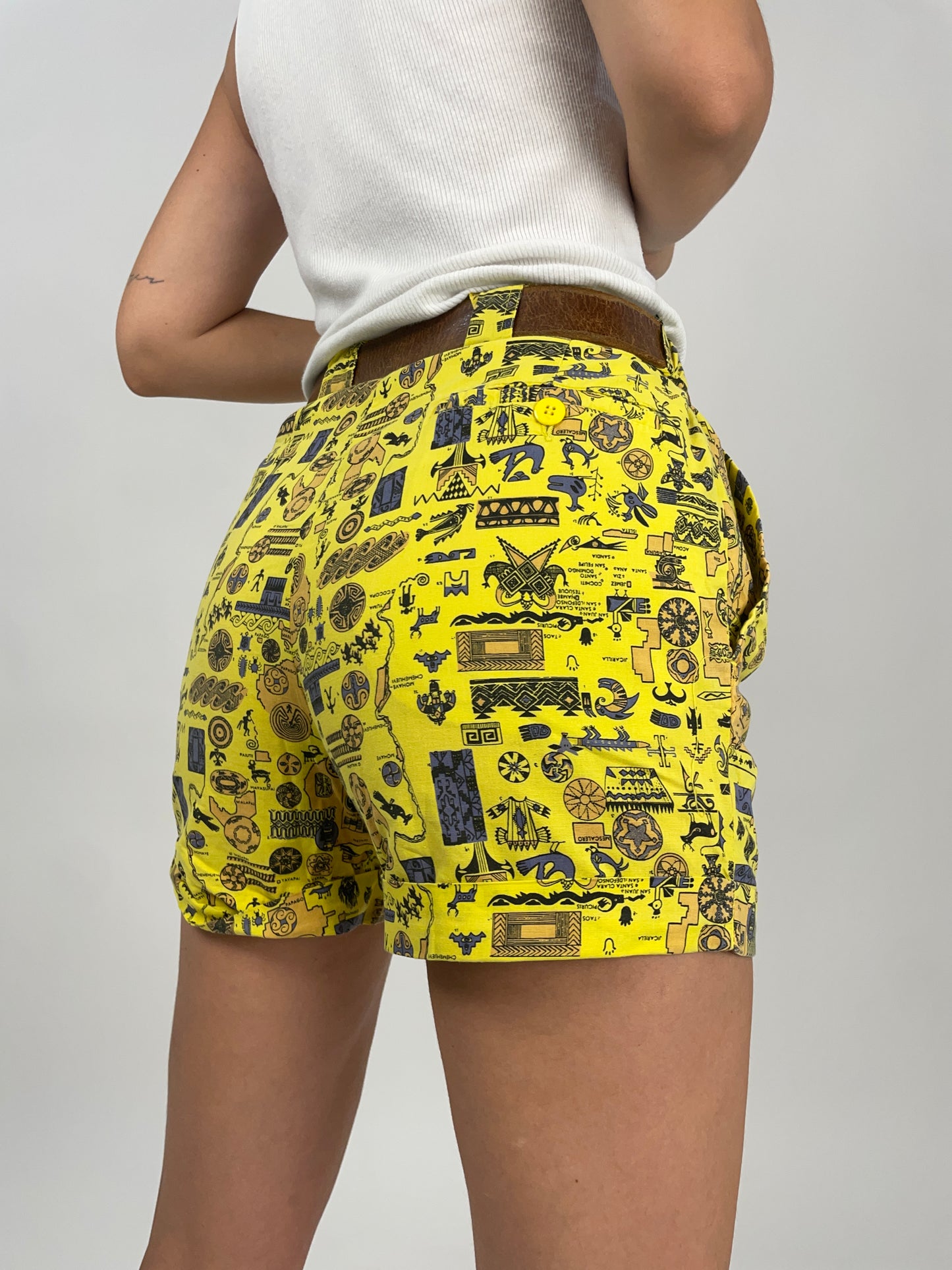 Shorts vintage in cotone fantasia