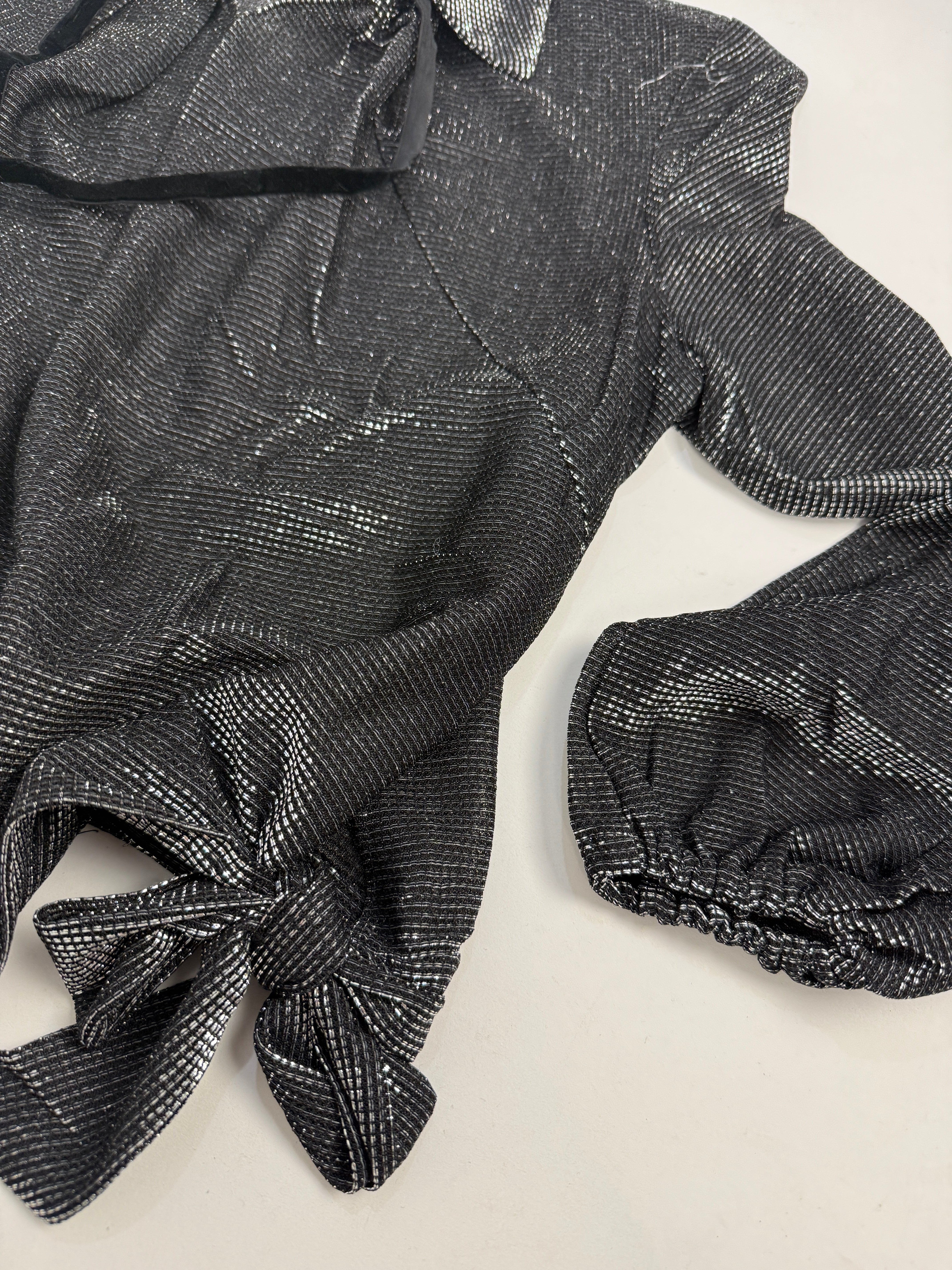 Blusa anni '80 metallizzata