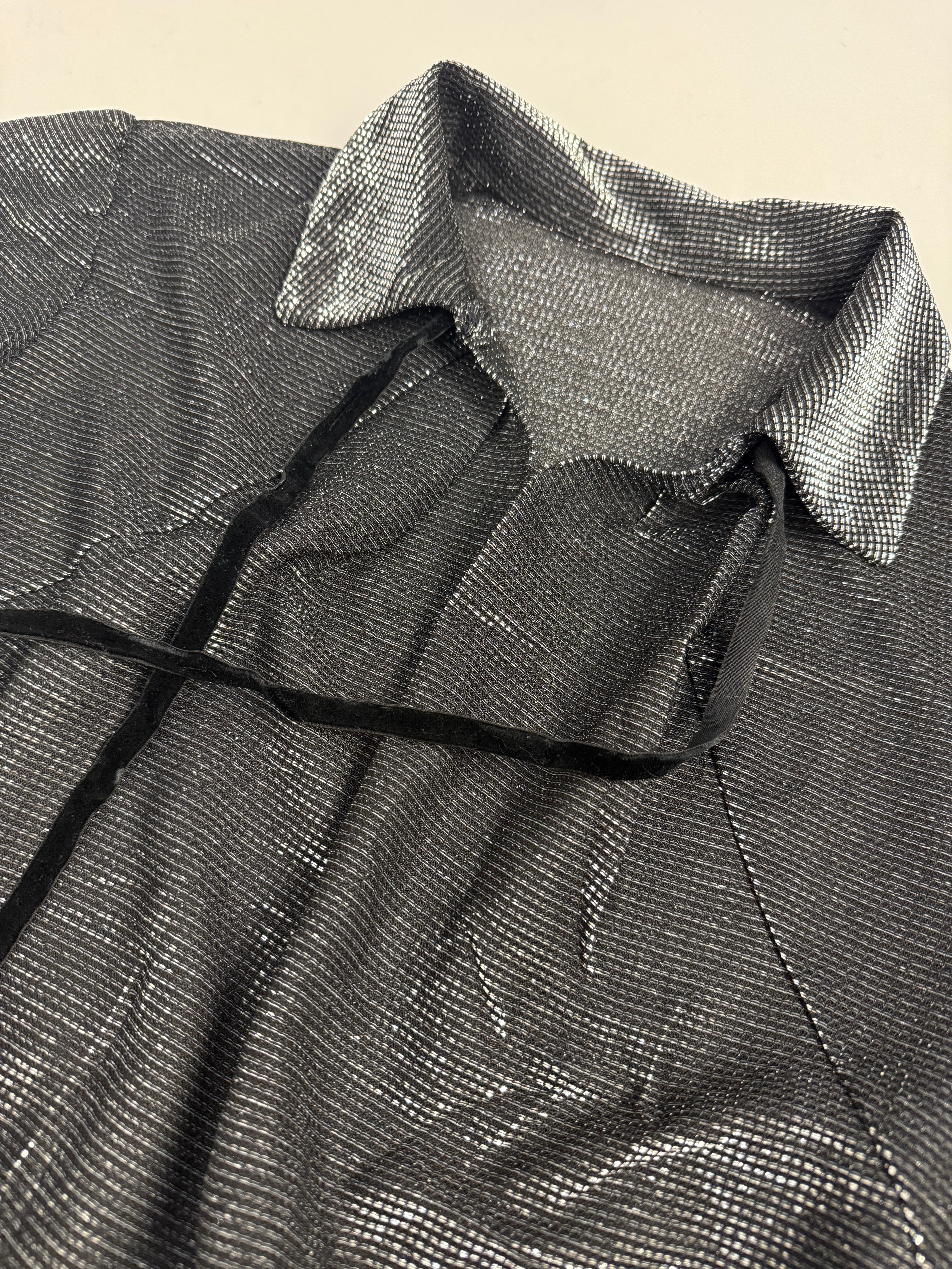Blusa anni '80 metallizzata