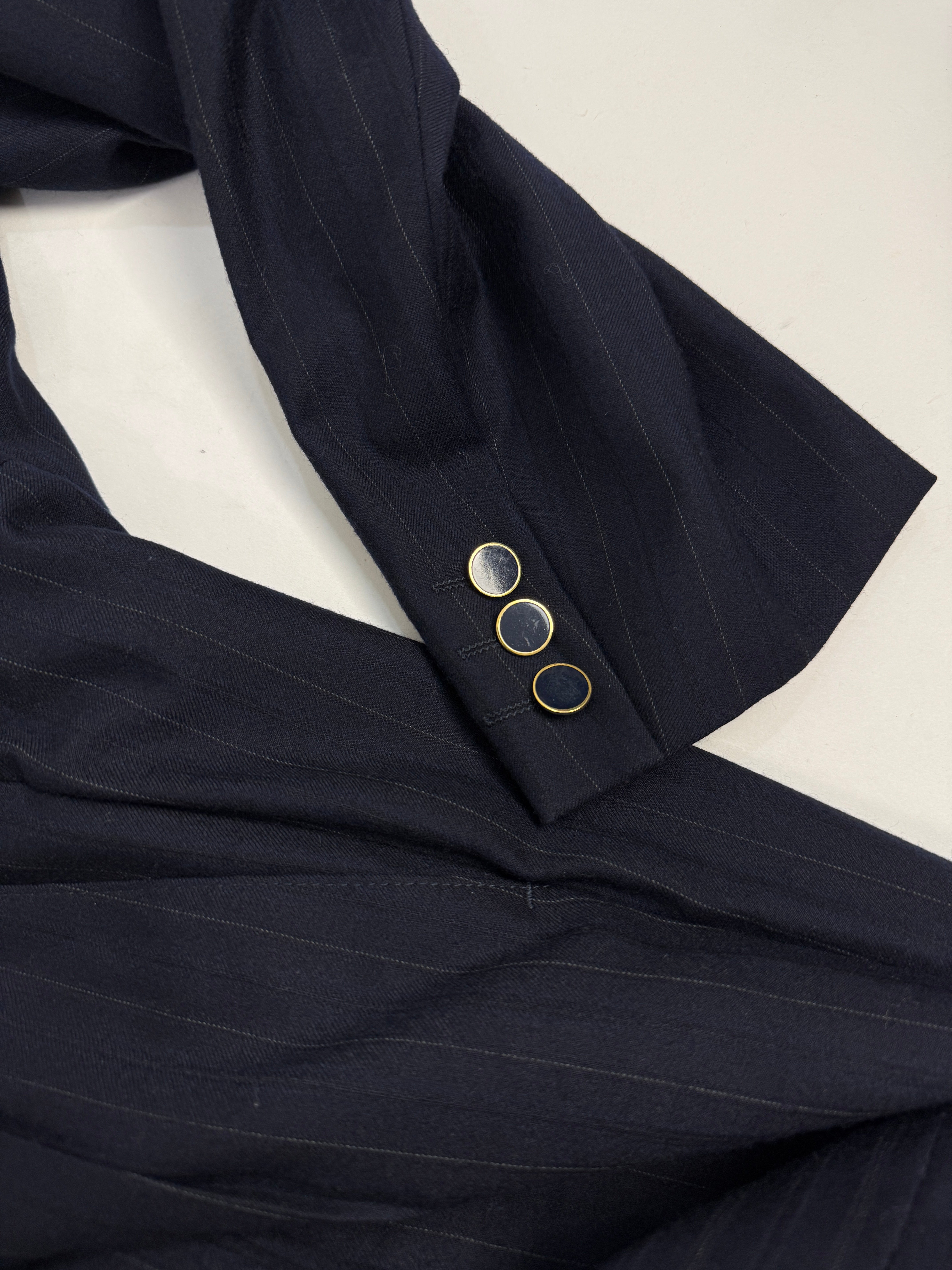 Completo Gessato Navy Vintage – Taglia 50/52