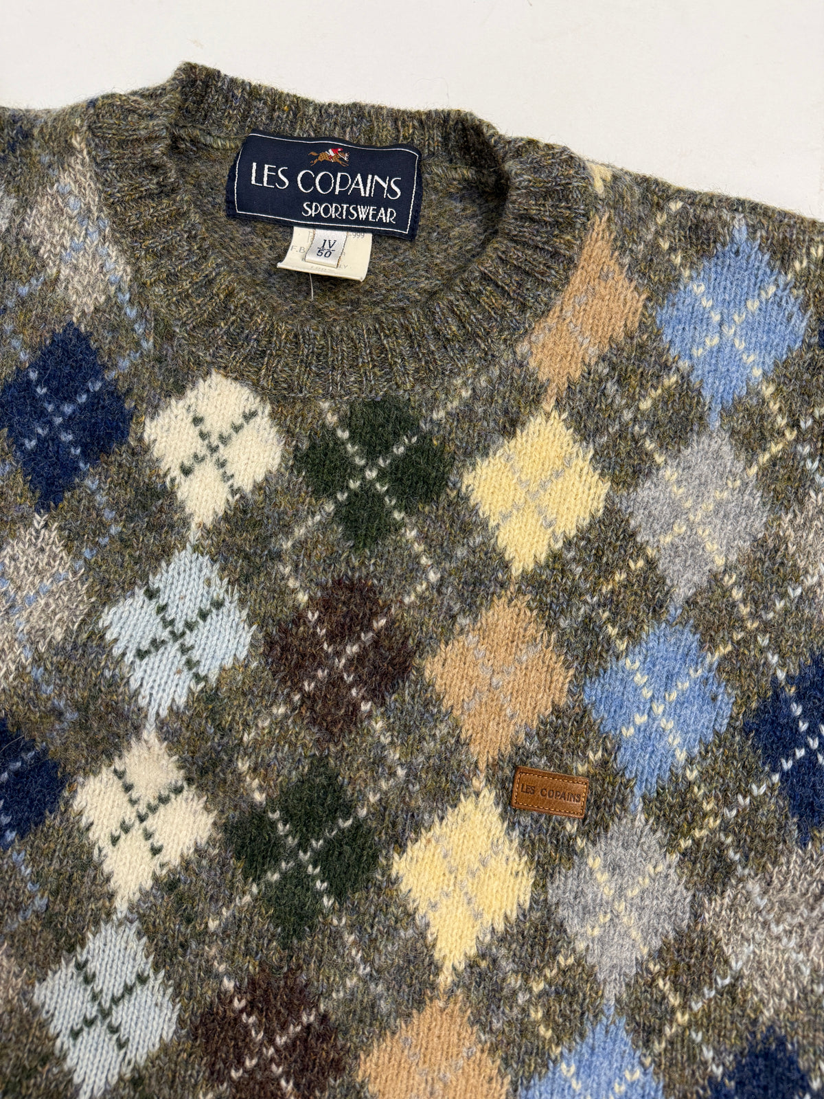 Maglione Les Compains Argyle Jacquard Vintage – Taglia M